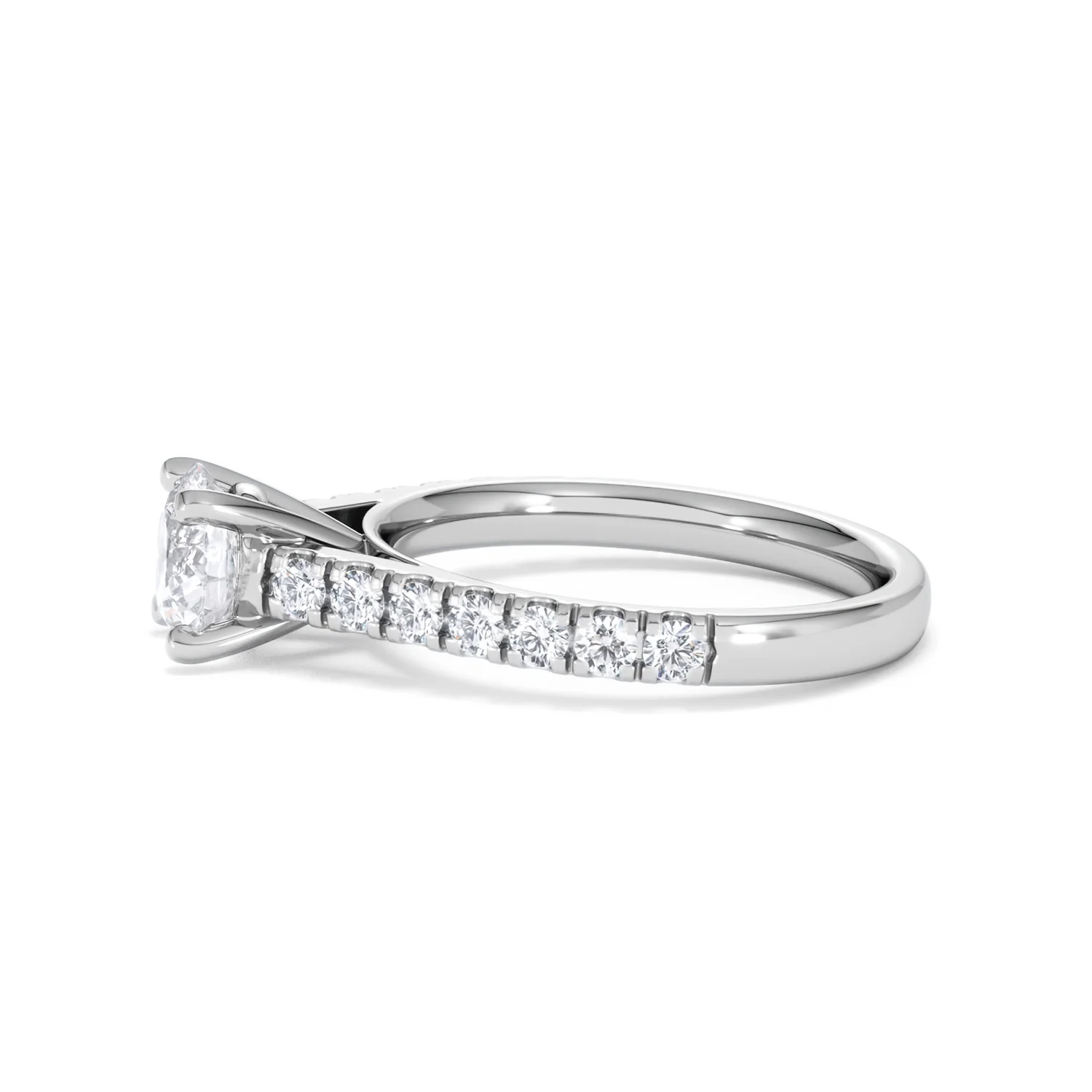 Natalia GIA Diamond Engagement Side Stone Ring Platinum 1.40CT G/VS1 - Image 70