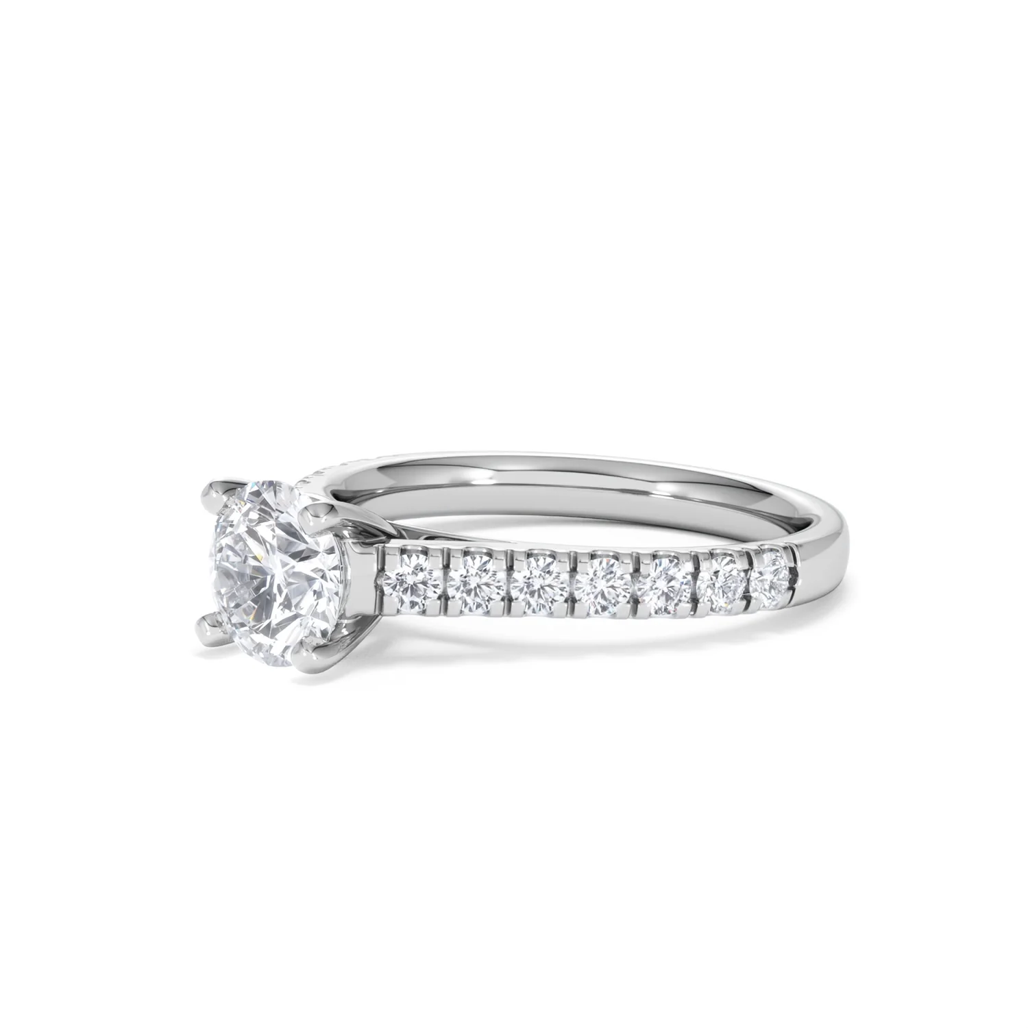 Natalia GIA Diamond Engagement Side Stone Ring Platinum 1.40CT G/VS1 - Image 78