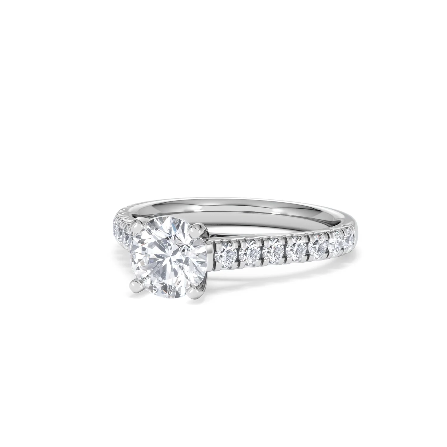 Natalia GIA Diamond Engagement Side Stone Ring Platinum 1.40CT G/VS1 - Image 83