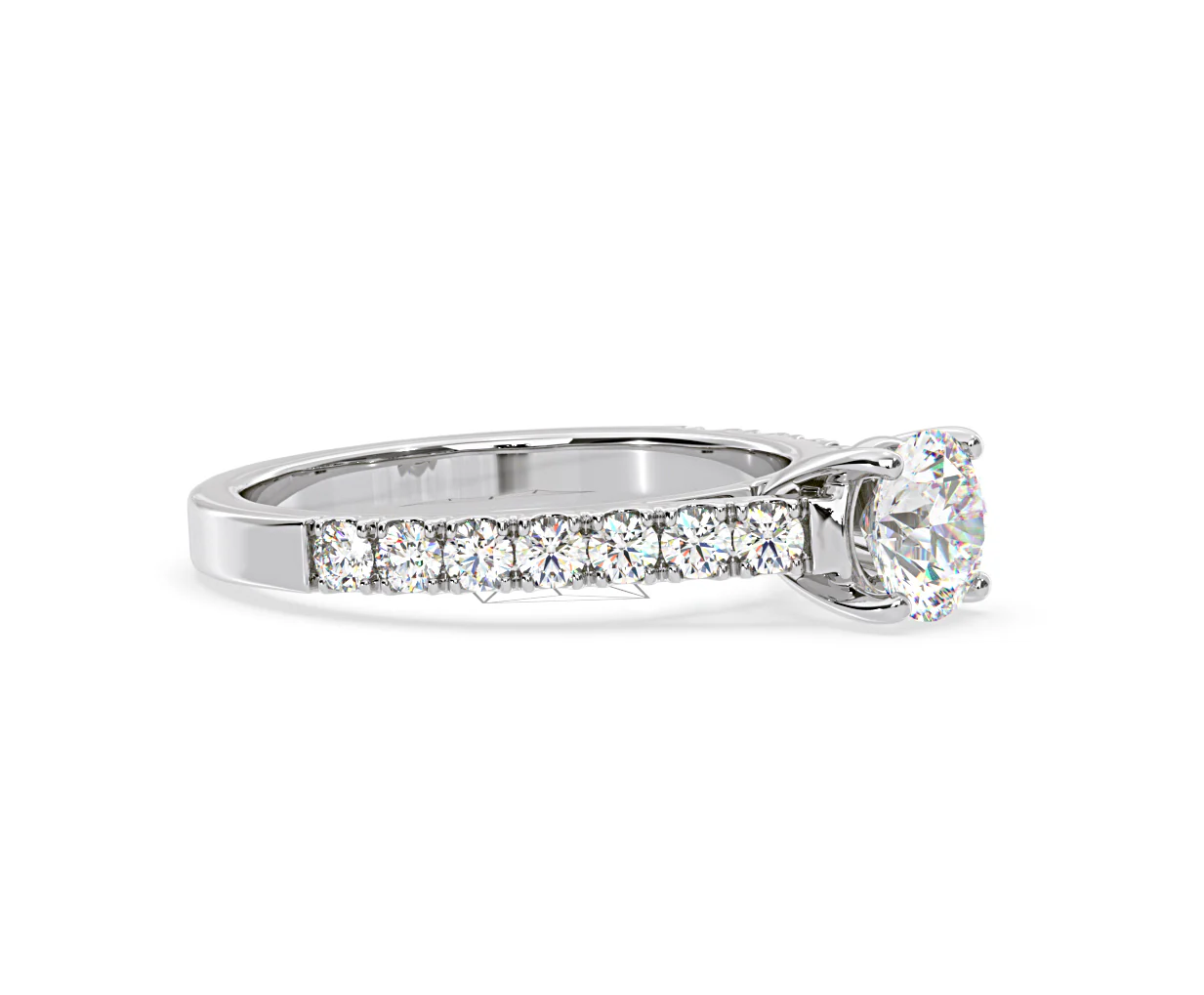 Natalia GIA Diamond Engagement Side Stone Ring Platinum 1.50CT G/VS2 - Image 155