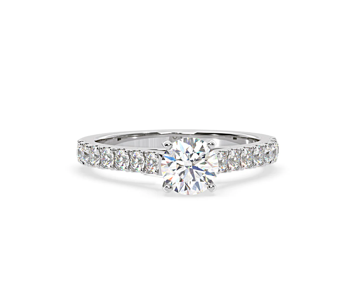 Natalia GIA Diamond Engagement Side Stone Ring Platinum 1.50CT G/VS2 - Image 166