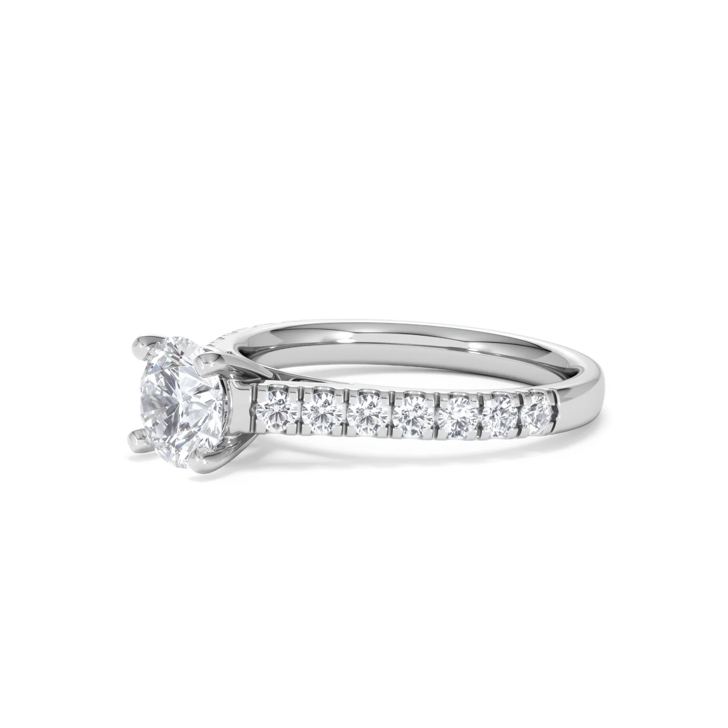 Natalia GIA Diamond Engagement Side Stone Ring Platinum 1.50CT G/VS2 - Image 77