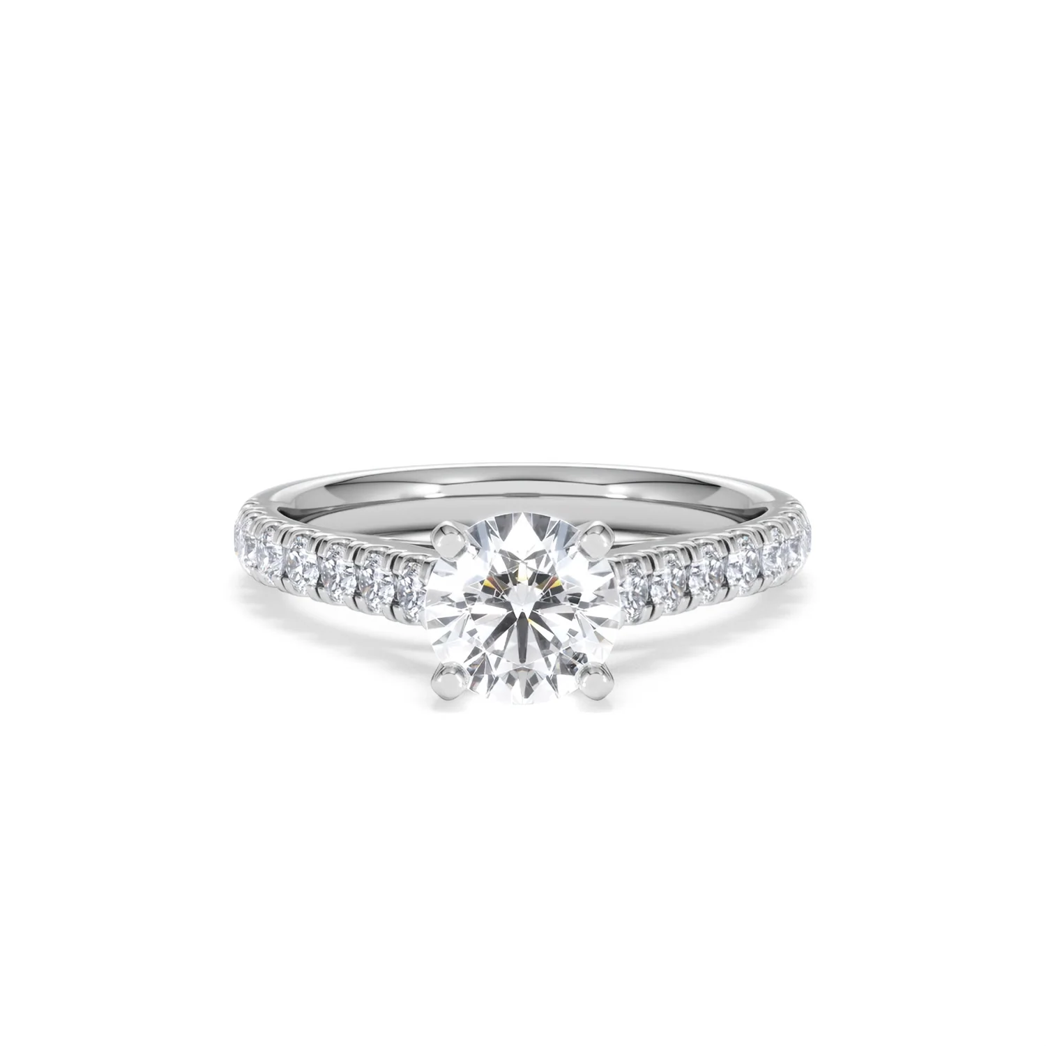 Natalia GIA Diamond Engagement Side Stone Ring Platinum 1.50CT G/VS2 - Image 8