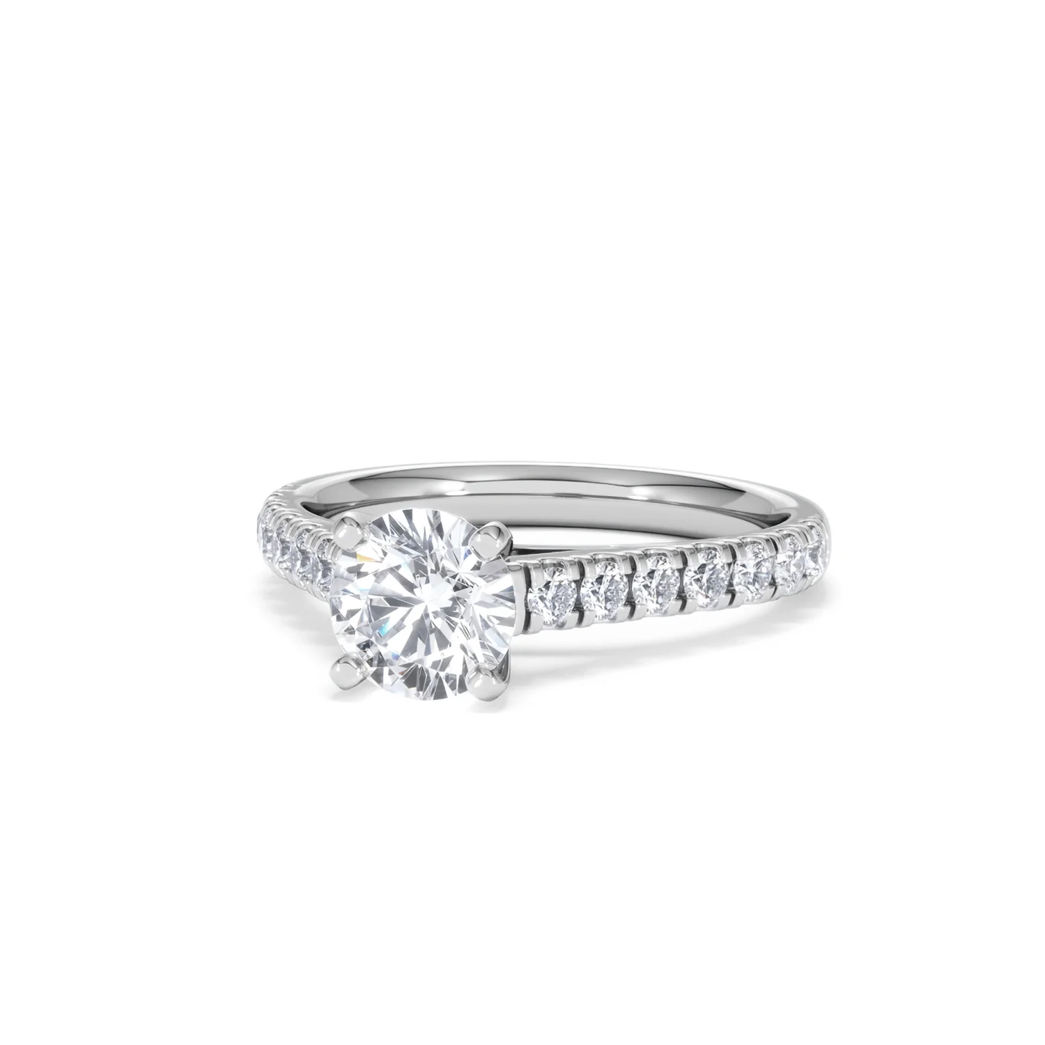 Natalia GIA Diamond Engagement Side Stone Ring Platinum 1.50CT G/VS2 - Image 84