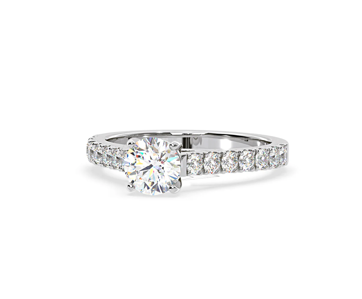 Natalia GIA Diamond Engagement Side Stone Ring Platinum 1.50CT G/VS2 - Image 91