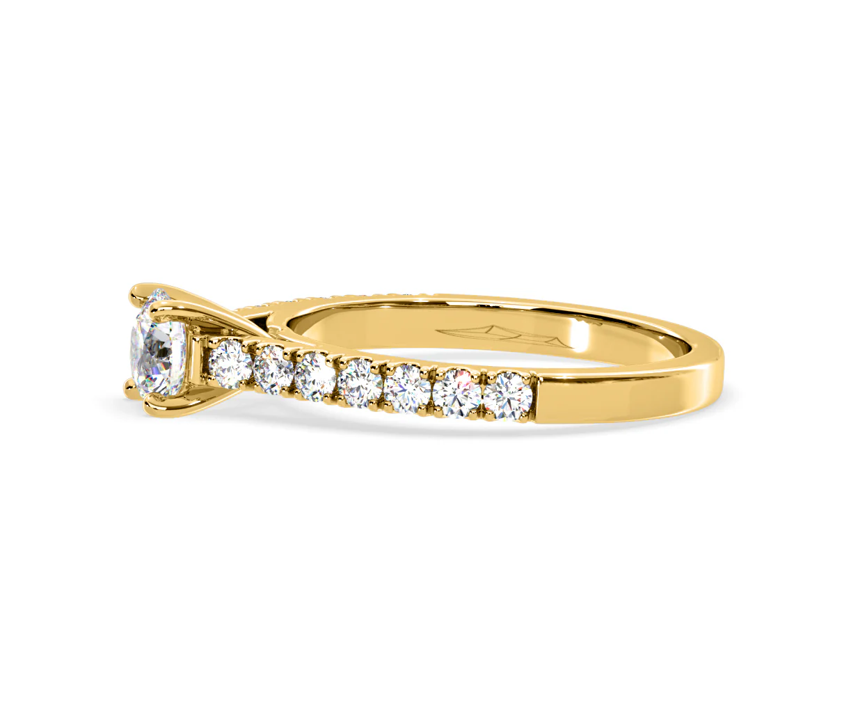 Natalia Lab Diamond Engagement Side Stone Ring 18K Gold 0.91CT F/VS1 - Image 105