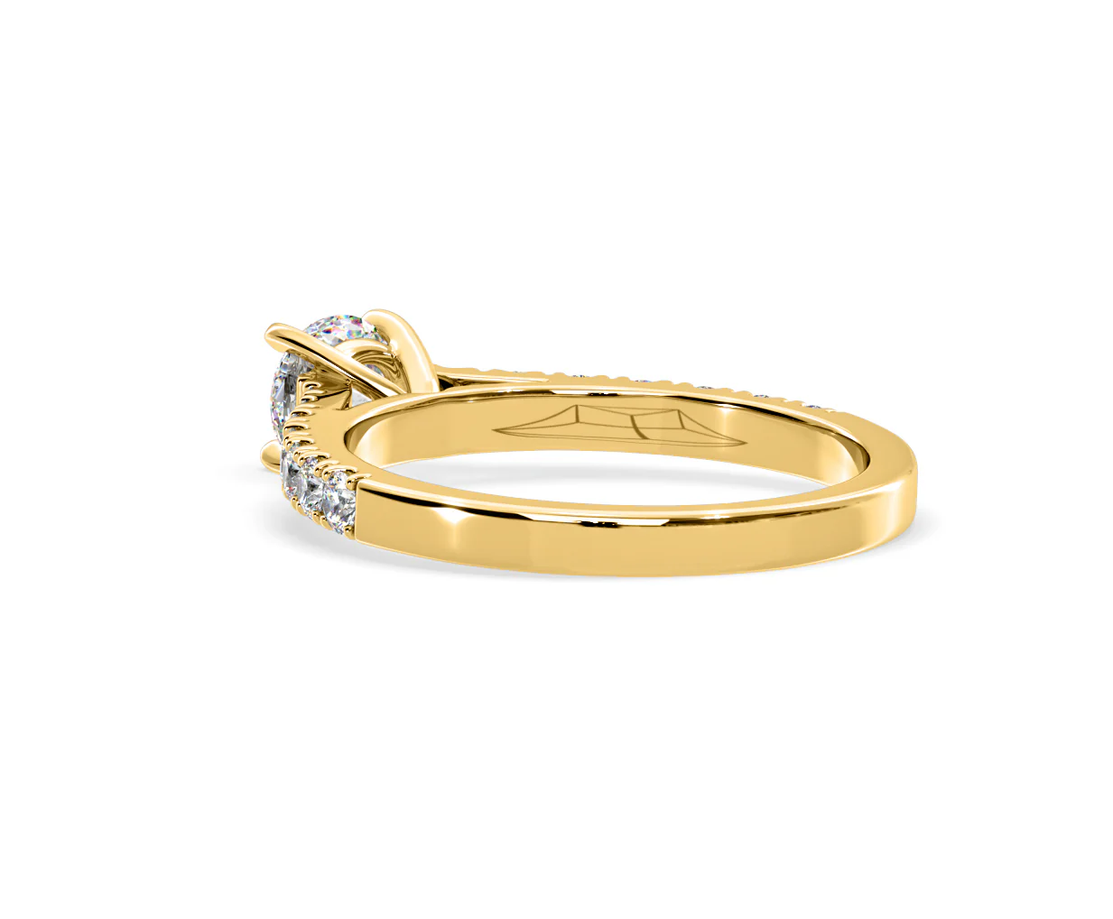 Natalia Lab Diamond Engagement Side Stone Ring 18K Gold 0.91CT F/VS1 - Image 119