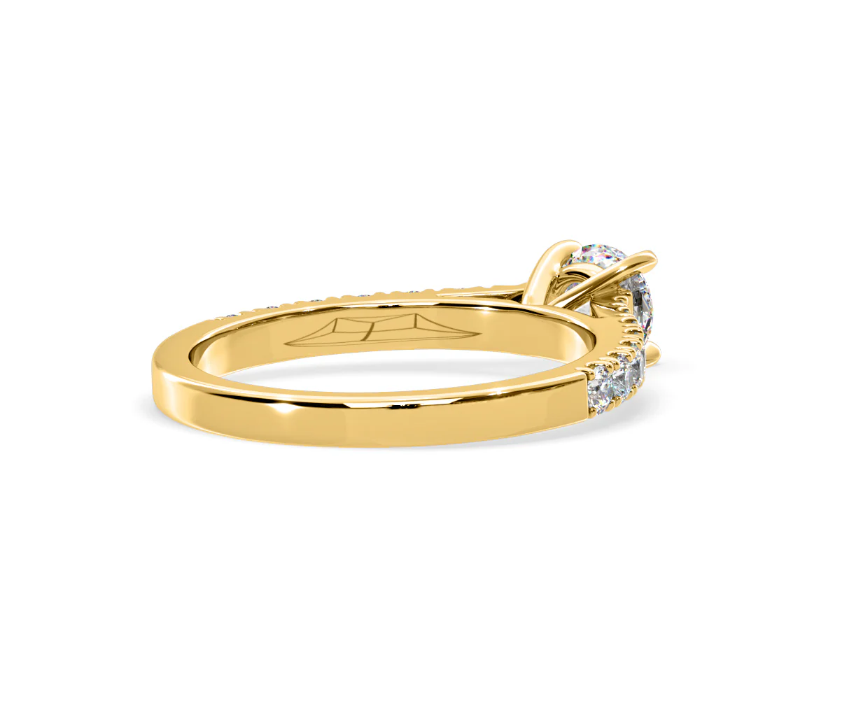 Natalia Lab Diamond Engagement Side Stone Ring 18K Gold 0.91CT F/VS1 - Image 136