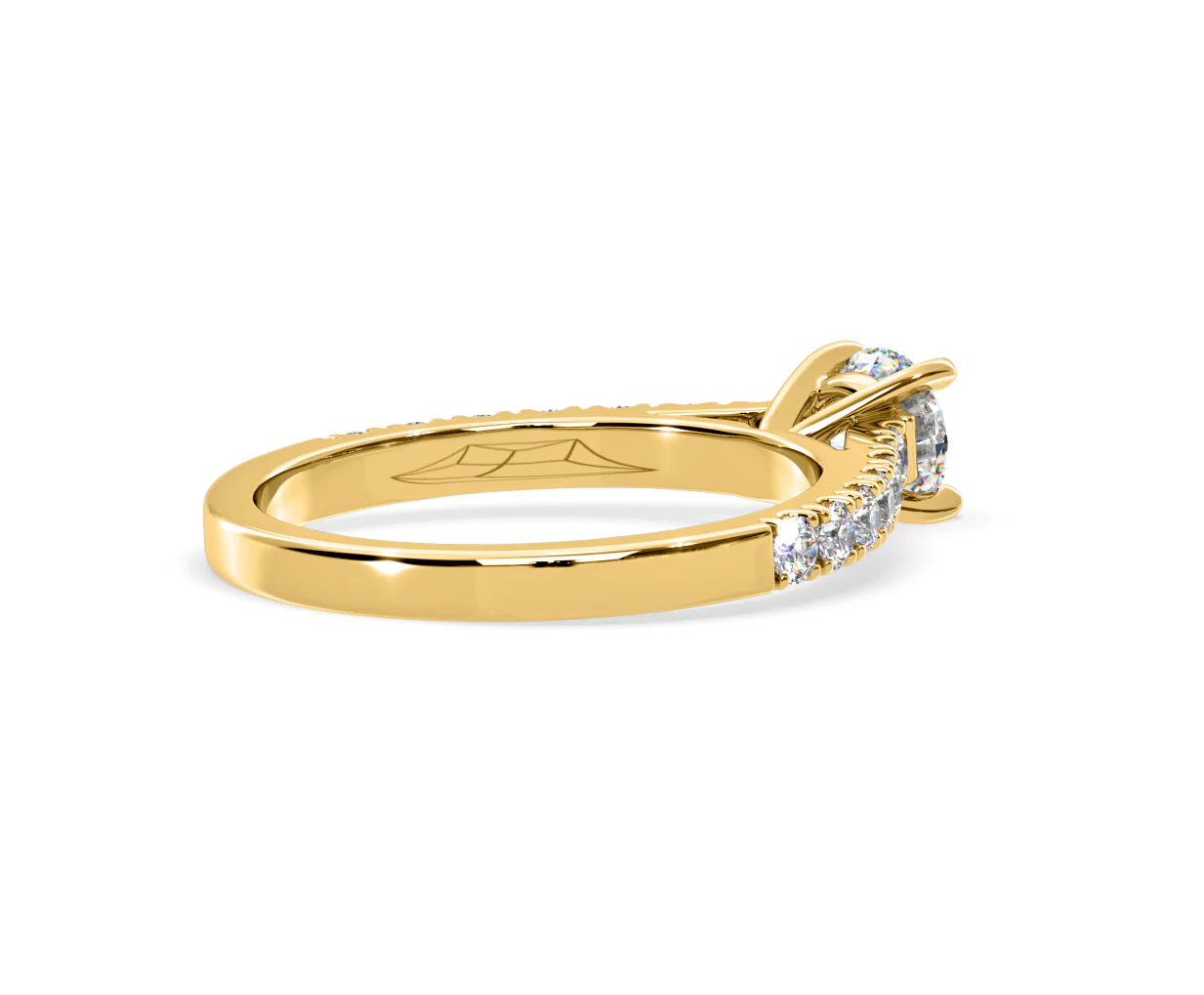 Natalia Lab Diamond Engagement Side Stone Ring 18K Gold 0.91CT F/VS1 - Image 138