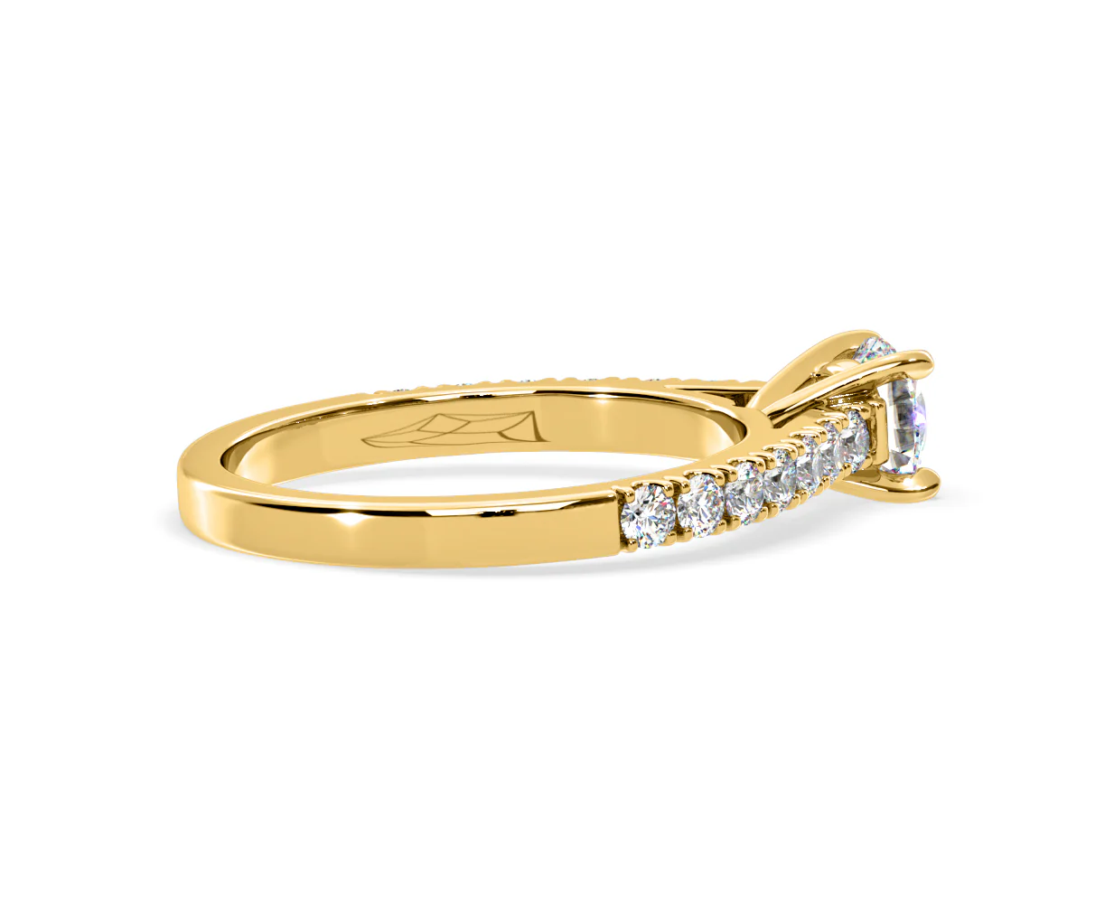 Natalia Lab Diamond Engagement Side Stone Ring 18K Gold 0.91CT F/VS1 - Image 142