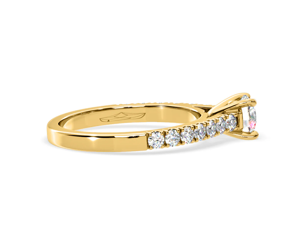 Natalia Lab Diamond Engagement Side Stone Ring 18K Gold 0.91CT F/VS1 - Image 145
