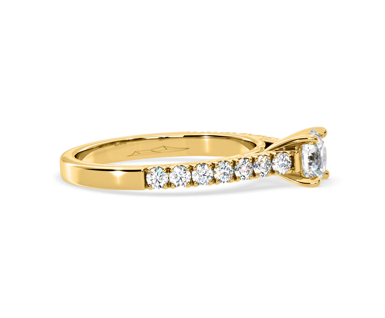 Natalia Lab Diamond Engagement Side Stone Ring 18K Gold 0.91CT F/VS1 - Image 150