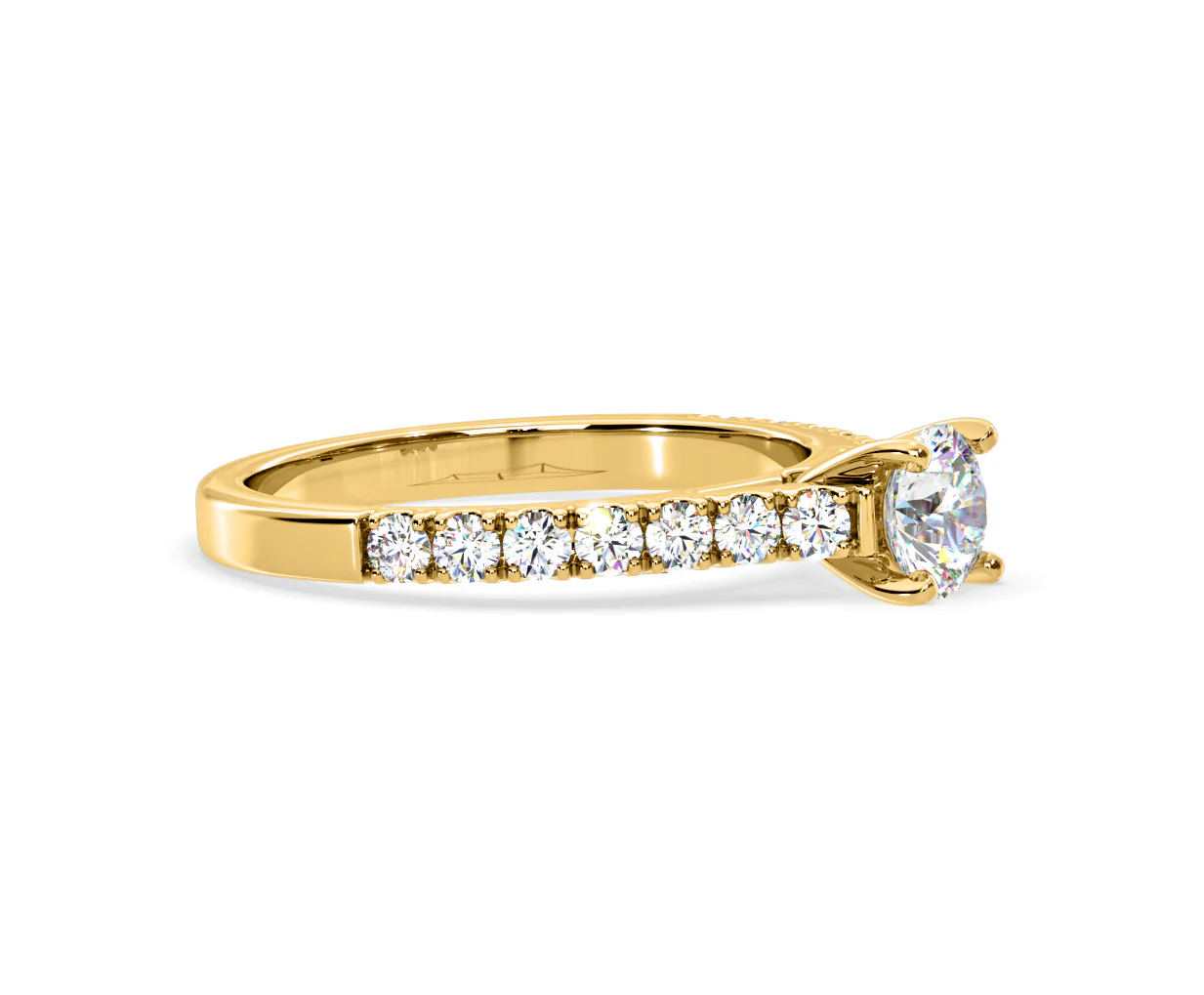 Natalia Lab Diamond Engagement Side Stone Ring 18K Gold 0.91CT F/VS1 - Image 154