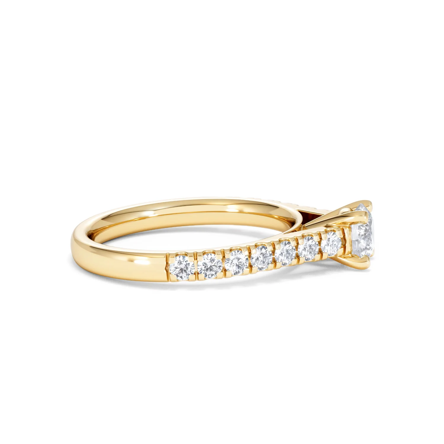 Natalia Lab Diamond Engagement Side Stone Ring 18K Gold 0.91CT F/VS1 - Image 26