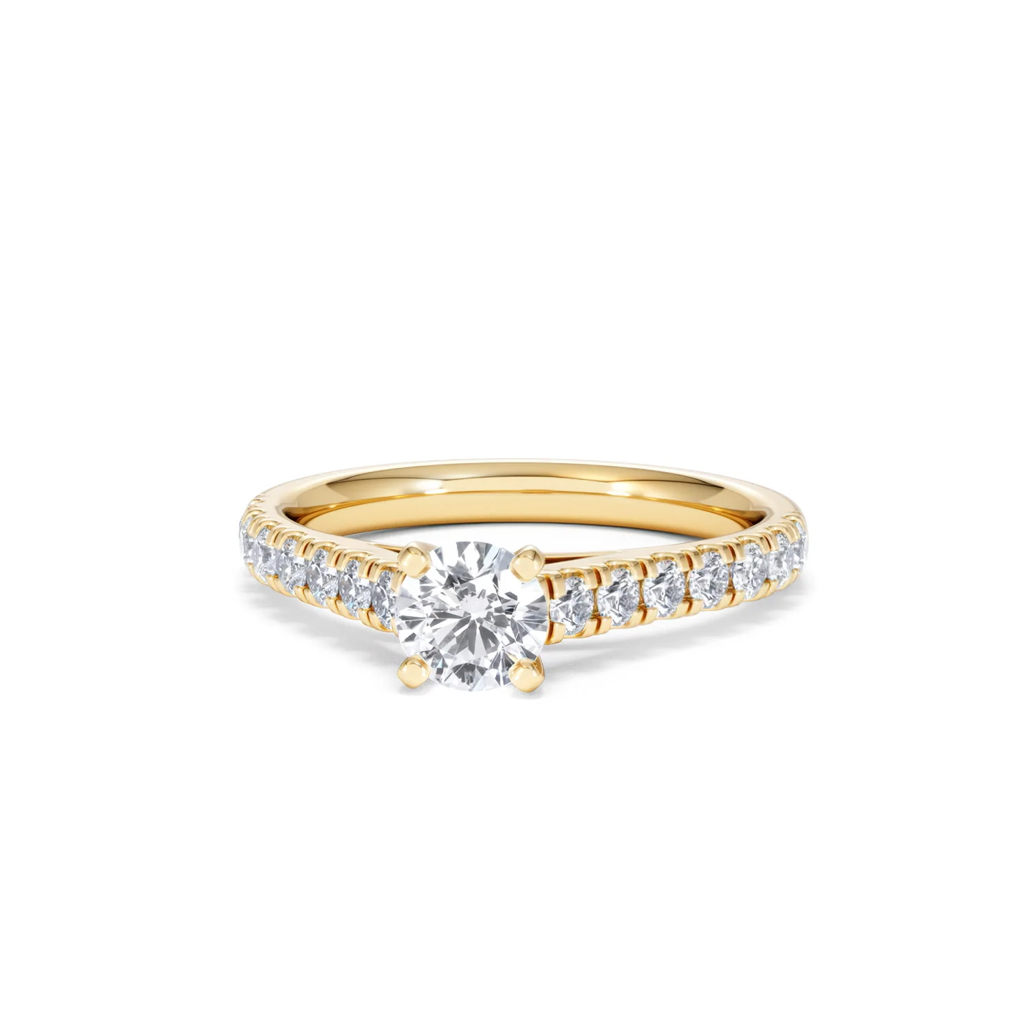 Natalia Lab Diamond Engagement Side Stone Ring 18K Gold 0.91CT F/VS1 - Image 86