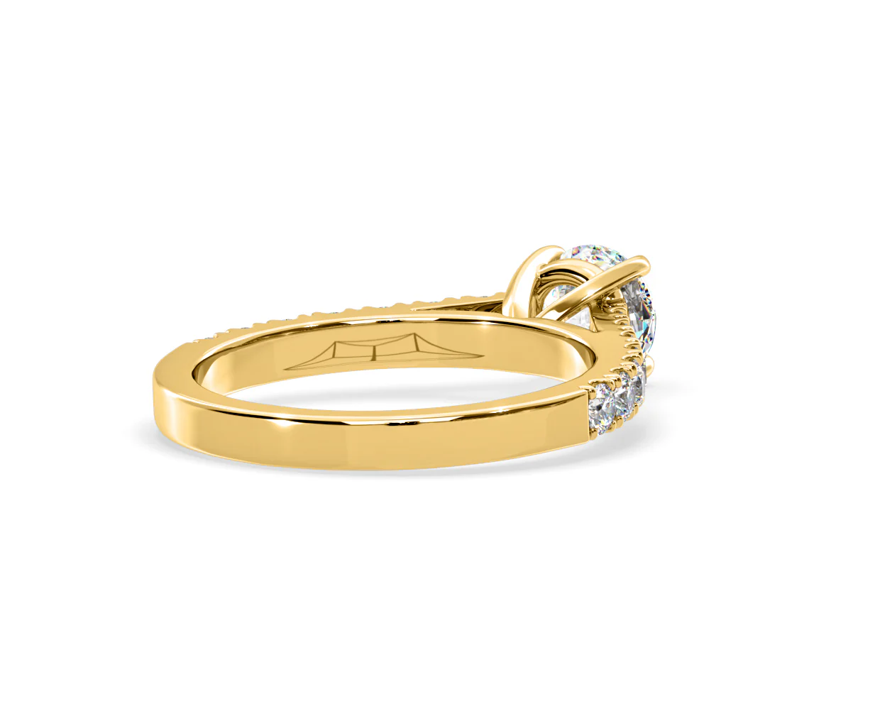 Natalia Lab Diamond Engagement Side Stone Ring 18K Gold 1.50CT F/VS1 - Image 135