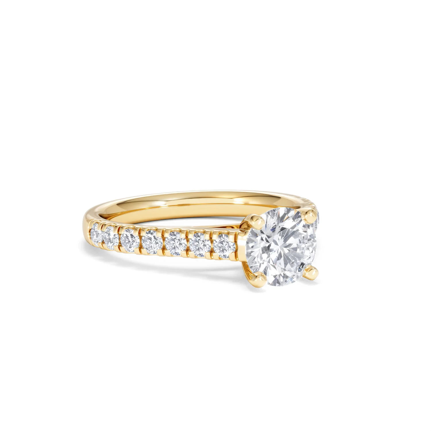 Natalia Lab Diamond Engagement Side Stone Ring 18K Gold 1.50CT F/VS1 - Image 14