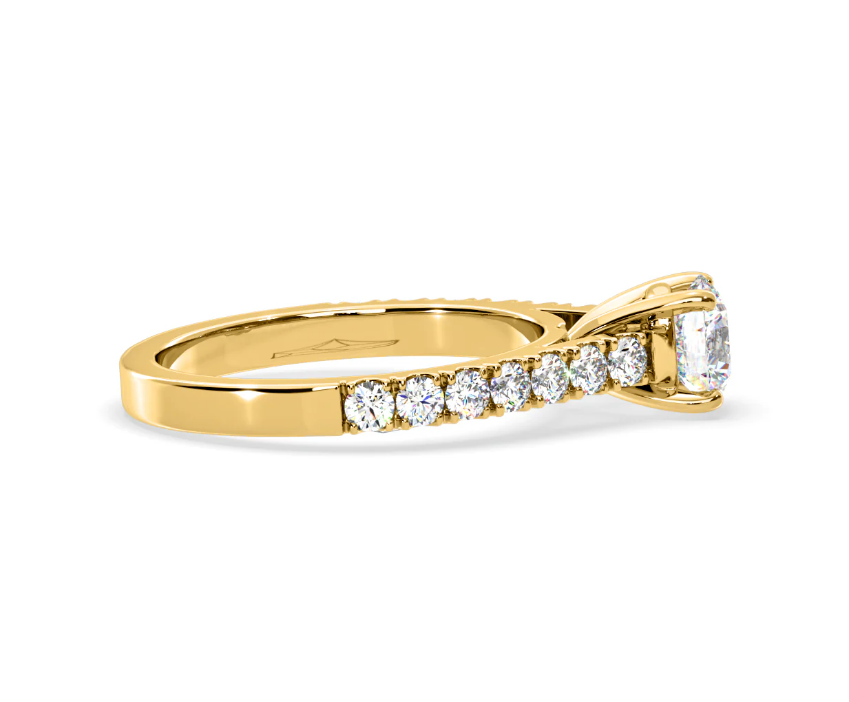 Natalia Lab Diamond Engagement Side Stone Ring 18K Gold 1.50CT F/VS1 - Image 147