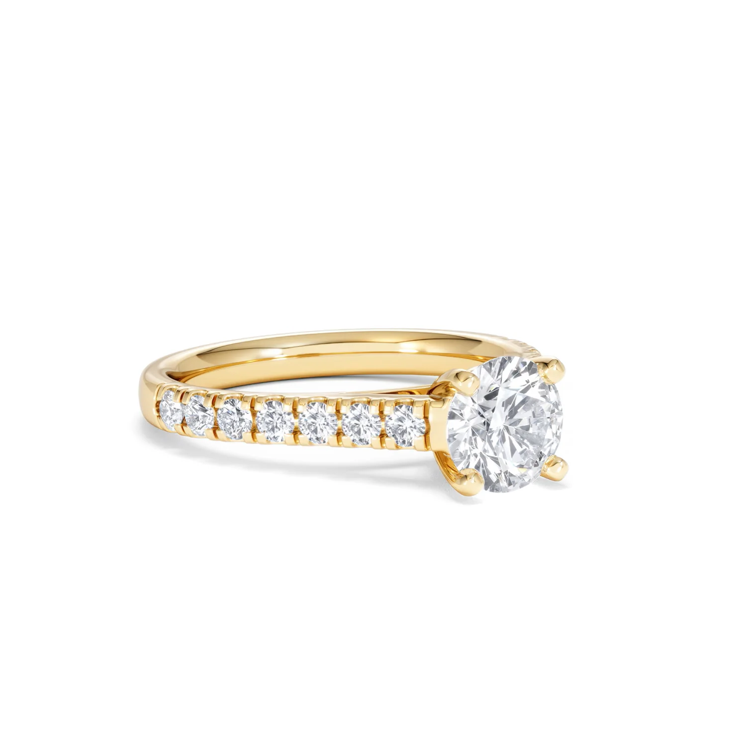 Natalia Lab Diamond Engagement Side Stone Ring 18K Gold 1.50CT F/VS1 - Image 15