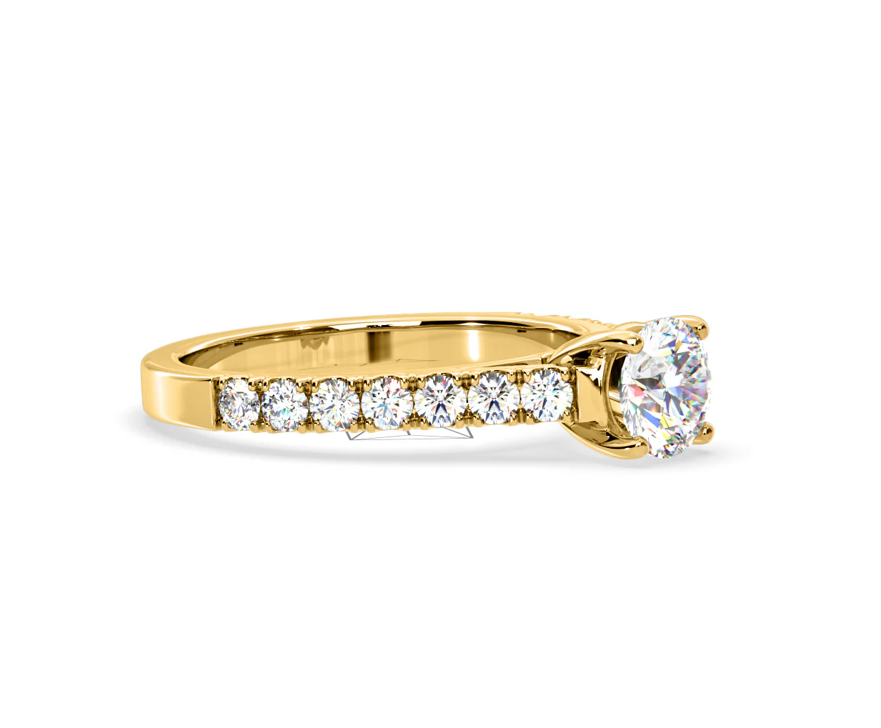 Natalia Lab Diamond Engagement Side Stone Ring 18K Gold 1.50CT F/VS1 - Image 156