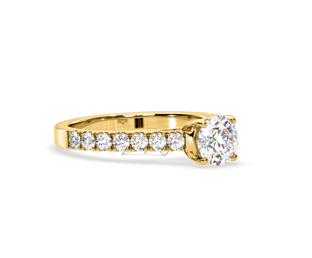 Natalia Lab Diamond Engagement Side Stone Ring 18K Gold 1.50CT F/VS1 - Image 159