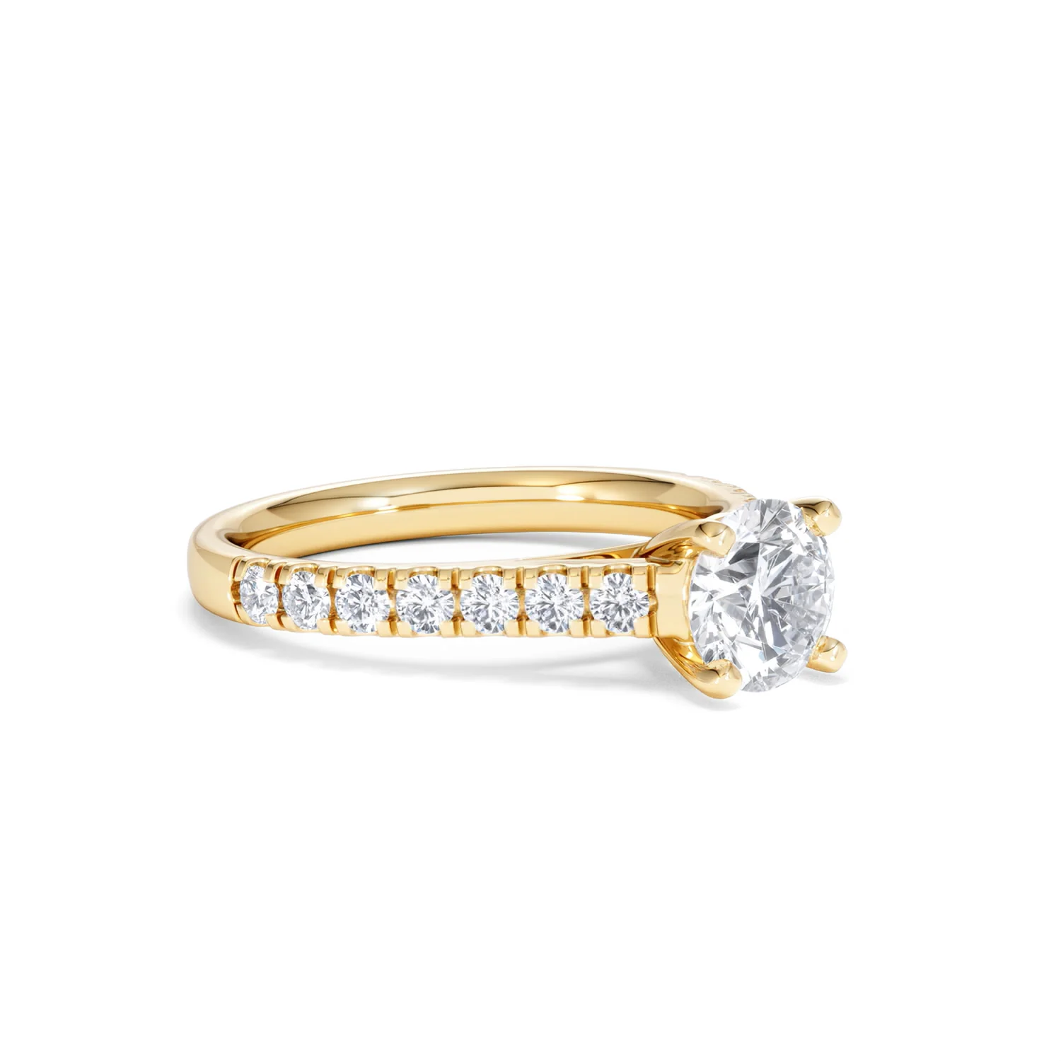 Natalia Lab Diamond Engagement Side Stone Ring 18K Gold 1.50CT F/VS1 - Image 17