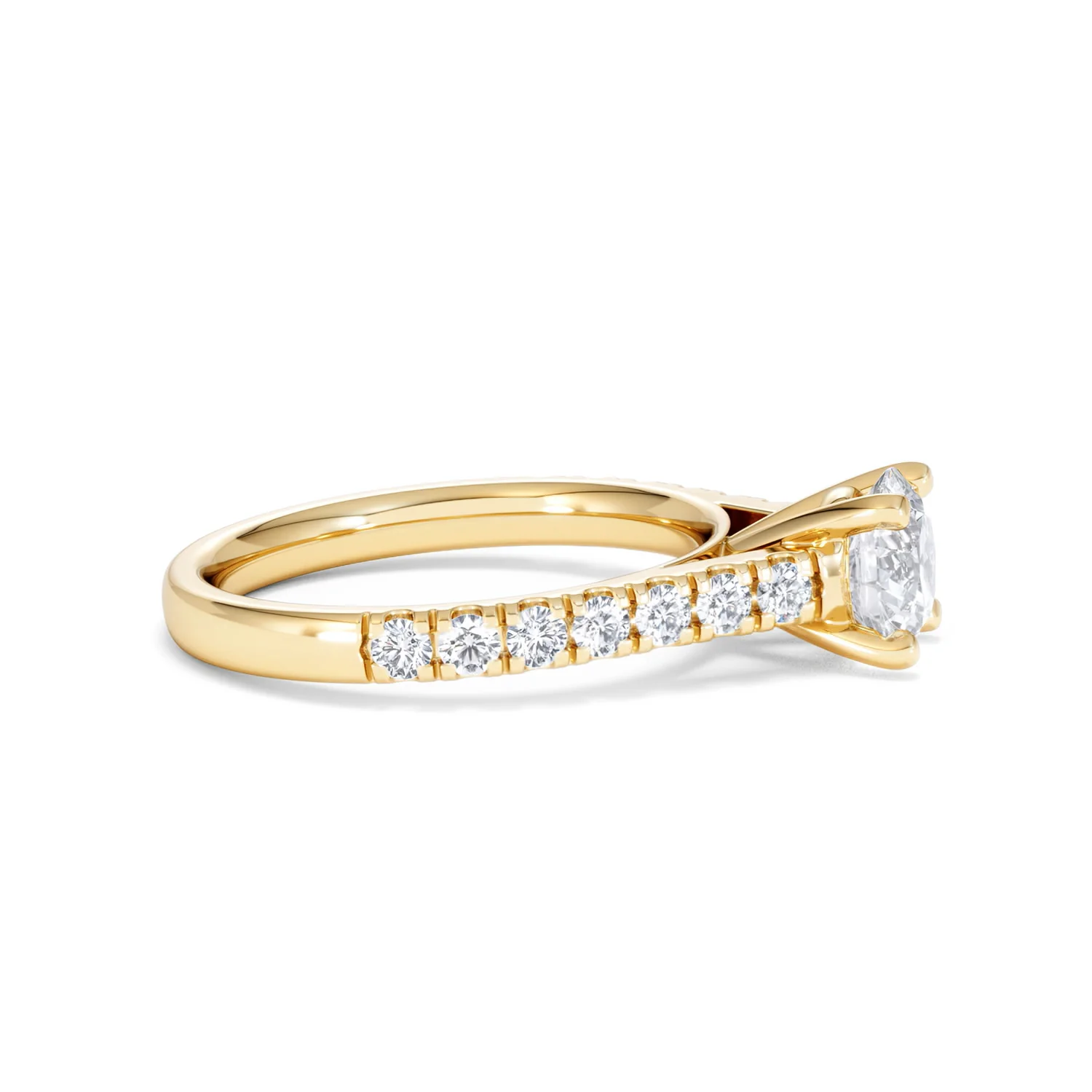 Natalia Lab Diamond Engagement Side Stone Ring 18K Gold 1.50CT F/VS1 - Image 25