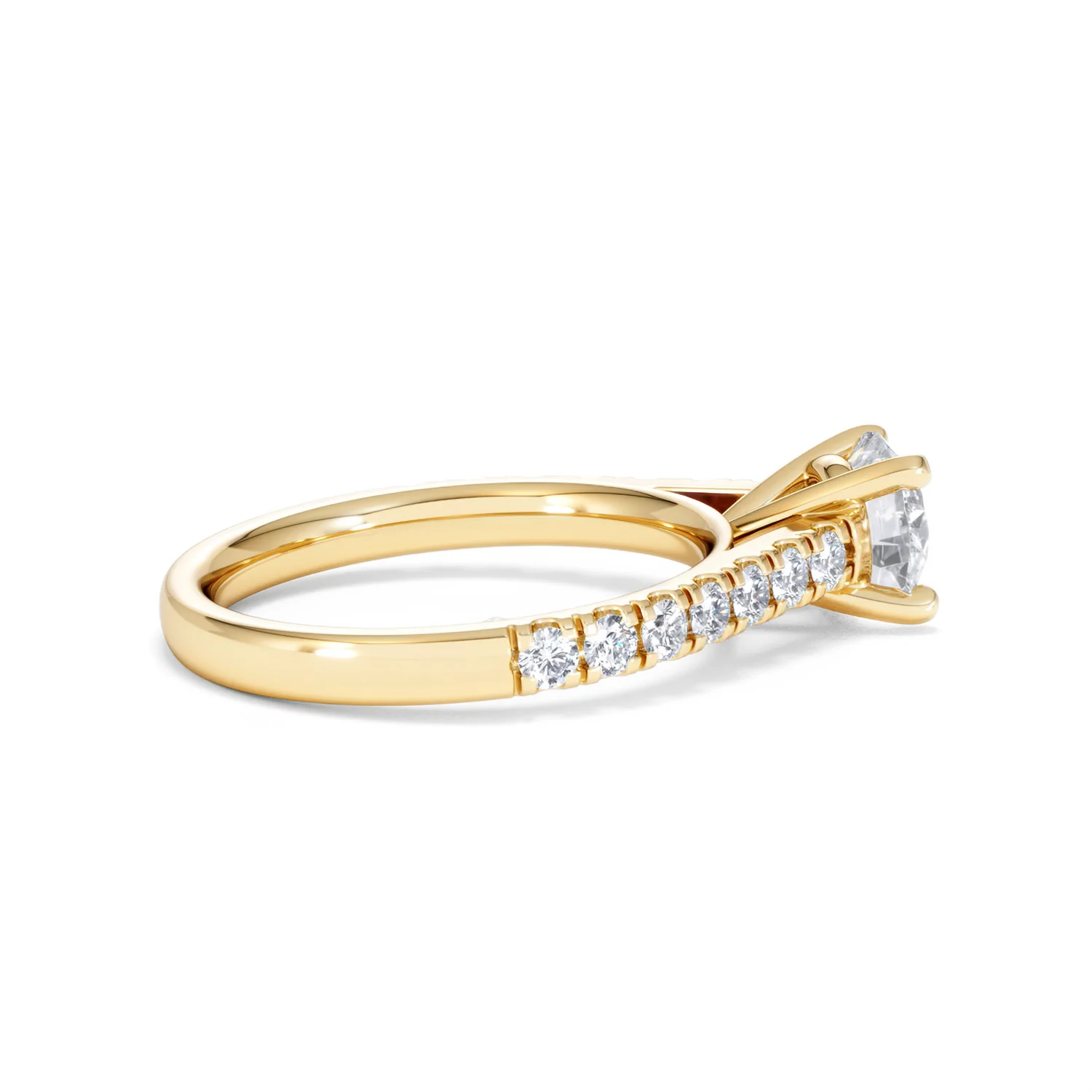 Natalia Lab Diamond Engagement Side Stone Ring 18K Gold 1.50CT F/VS1 - Image 31