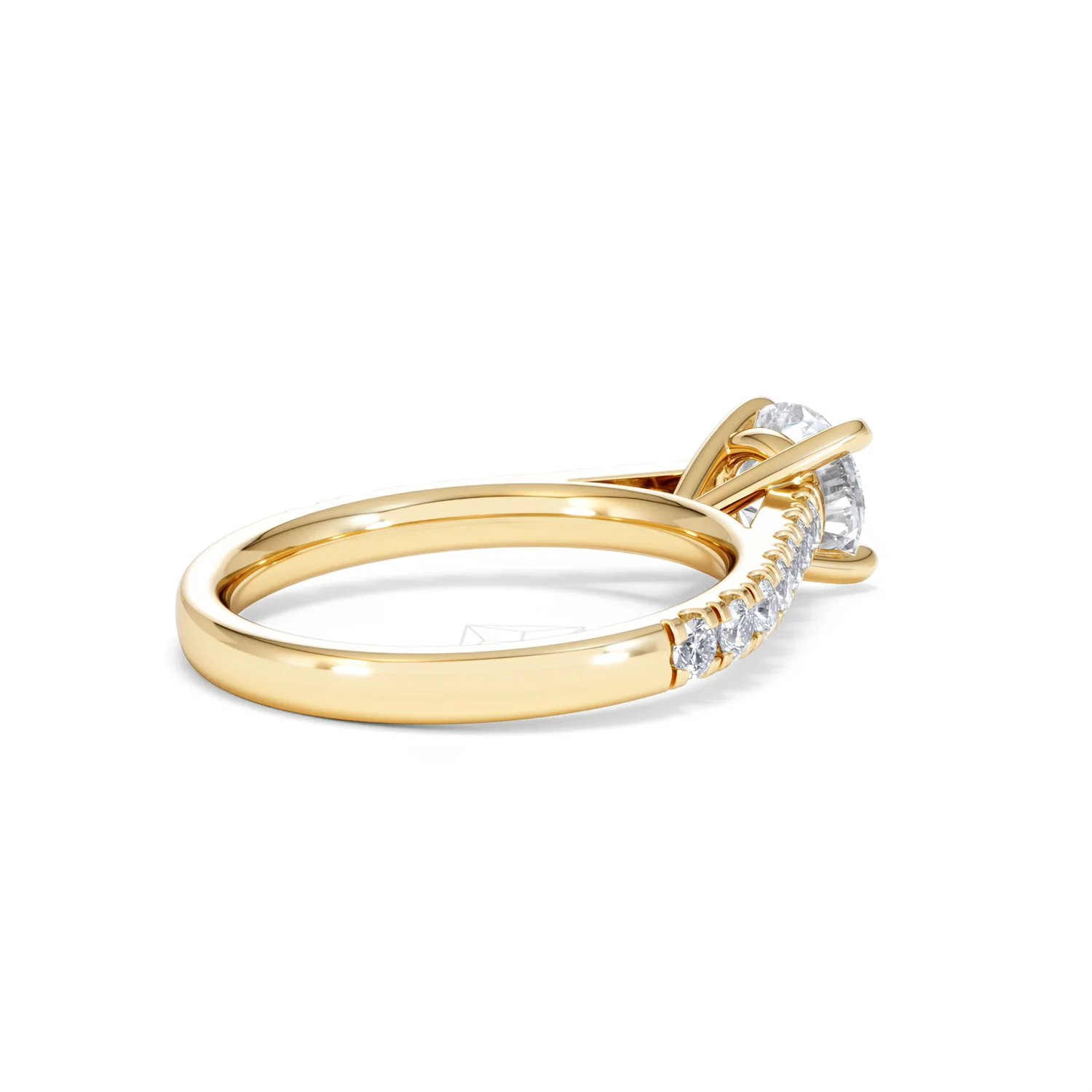 Natalia Lab Diamond Engagement Side Stone Ring 18K Gold 1.50CT F/VS1 - Image 37