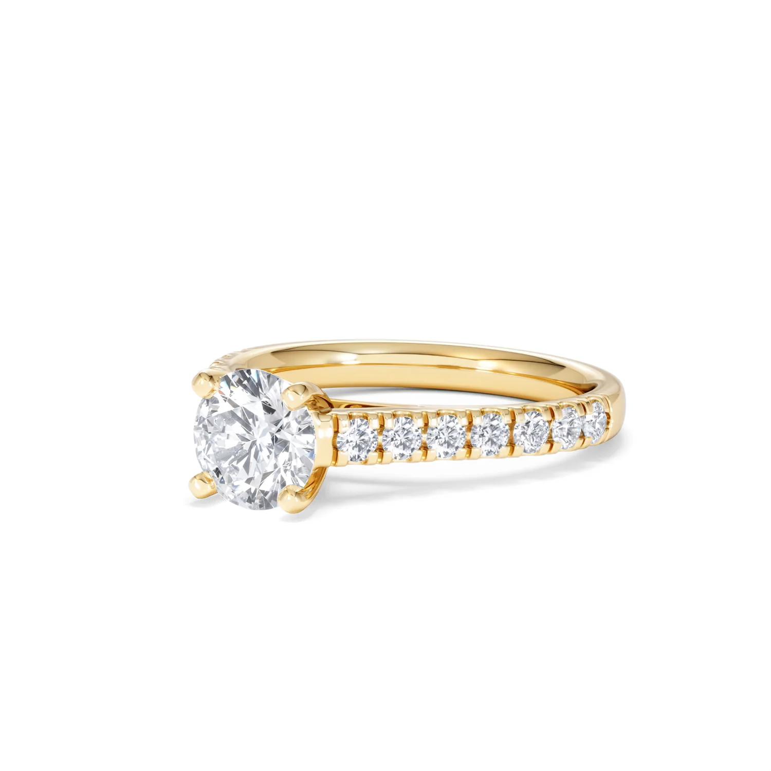 Natalia Lab Diamond Engagement Side Stone Ring 18K Gold 1.50CT F/VS1 - Image 81