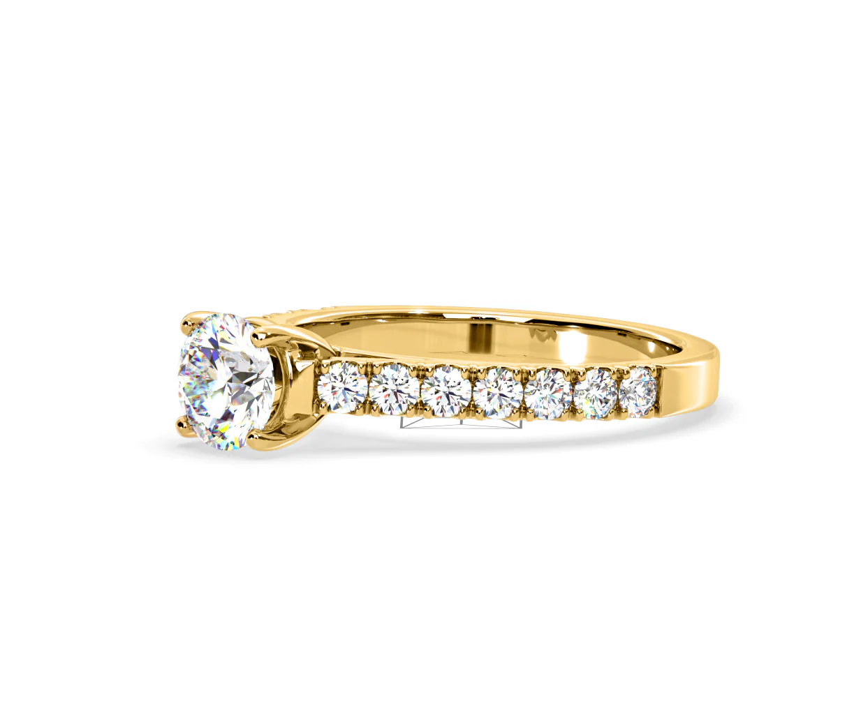 Natalia Lab Diamond Engagement Side Stone Ring 18K Gold 1.50CT F/VS1 - Image 98