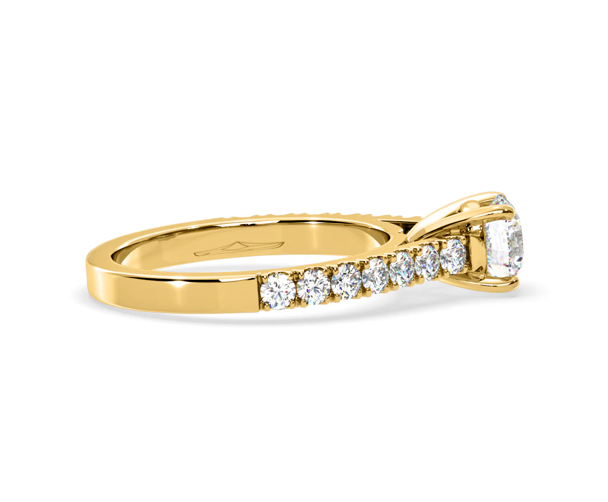 Natalia Lab Diamond Engagement Side Stone Ring 18K Gold 2.00CT F/VS1 - Image 146