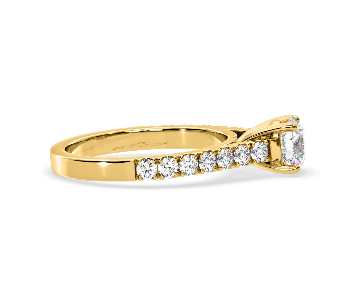Natalia Lab Diamond Engagement Side Stone Ring 18K Gold 2.00CT F/VS1 - Image 148