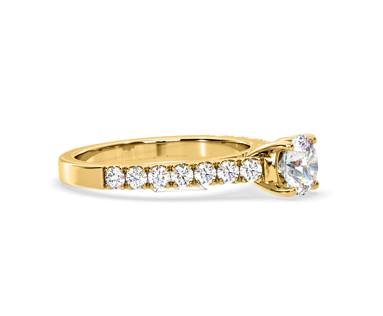 Natalia Lab Diamond Engagement Side Stone Ring 18K Gold 2.00CT F/VS1 - Image 154