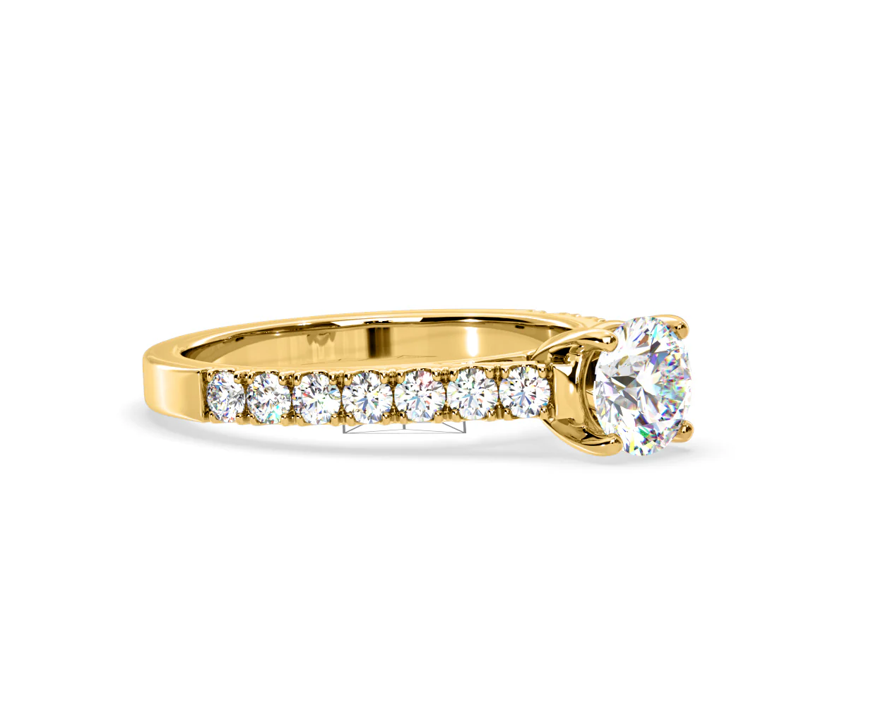 Natalia Lab Diamond Engagement Side Stone Ring 18K Gold 2.00CT F/VS1 - Image 157