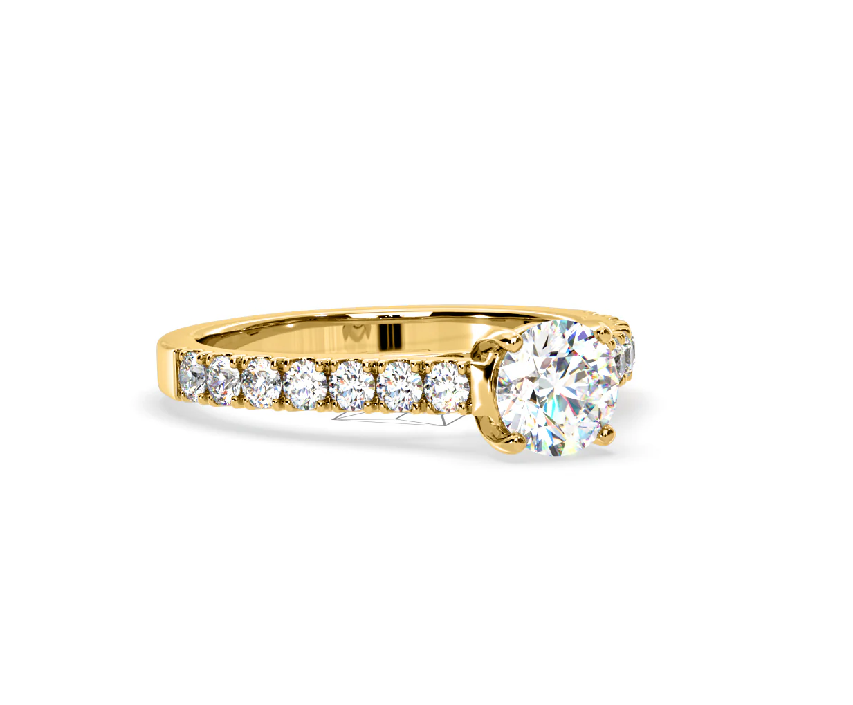 Natalia Lab Diamond Engagement Side Stone Ring 18K Gold 2.00CT F/VS1 - Image 161