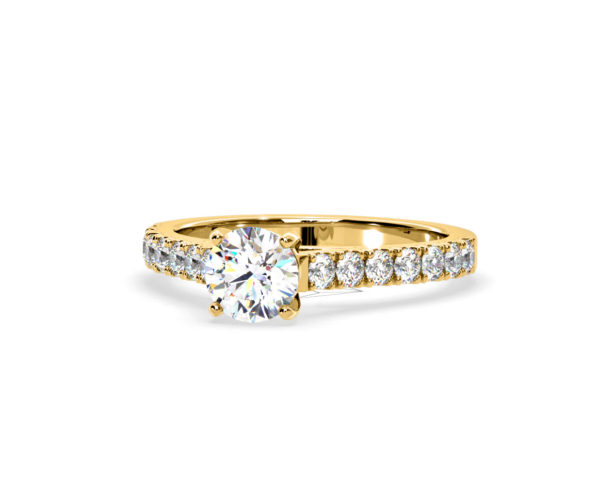 Natalia Lab Diamond Engagement Side Stone Ring 18K Gold 2.00CT F/VS1 - Image 91