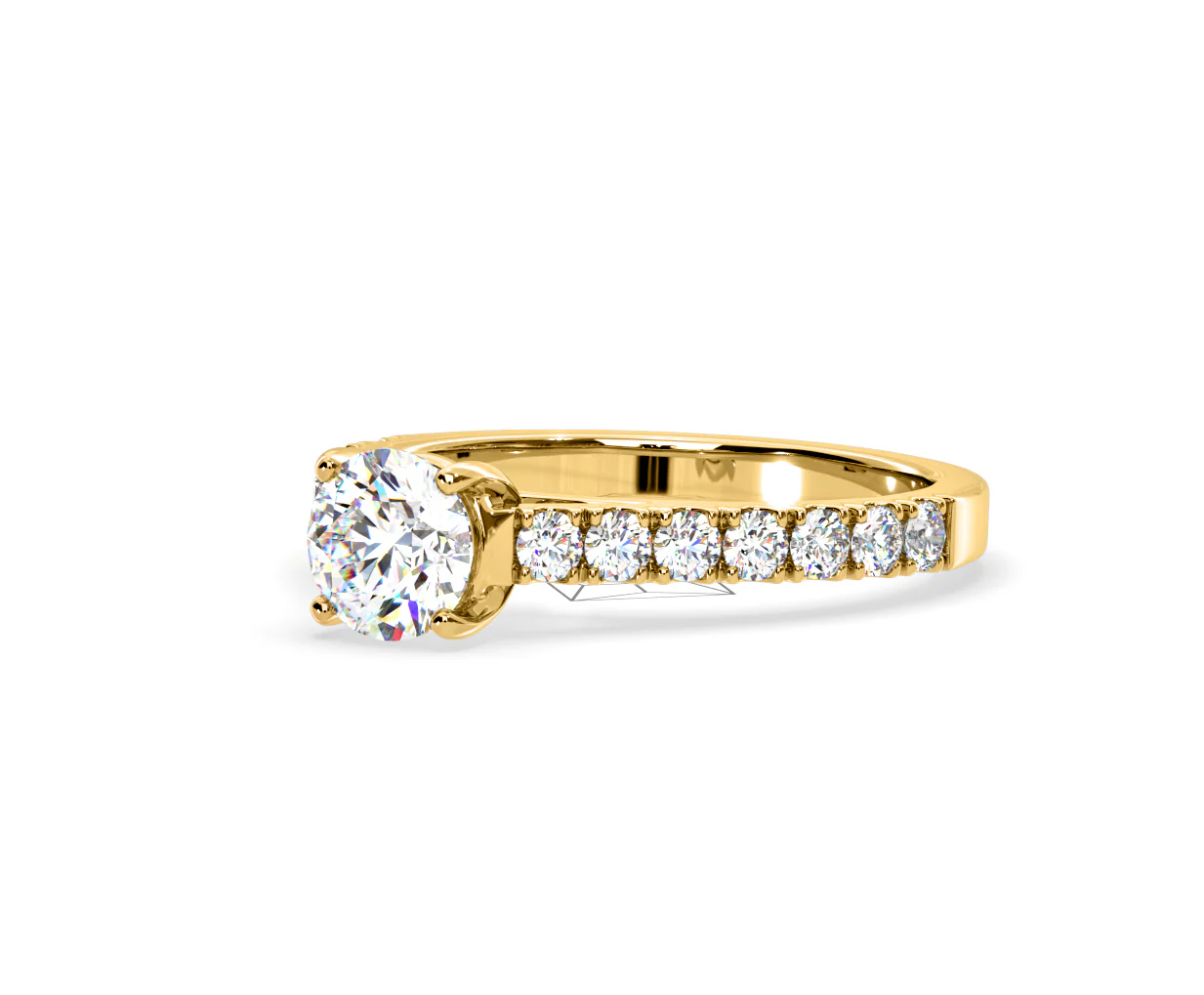 Natalia Lab Diamond Engagement Side Stone Ring 18K Gold 2.00CT F/VS1 - Image 95