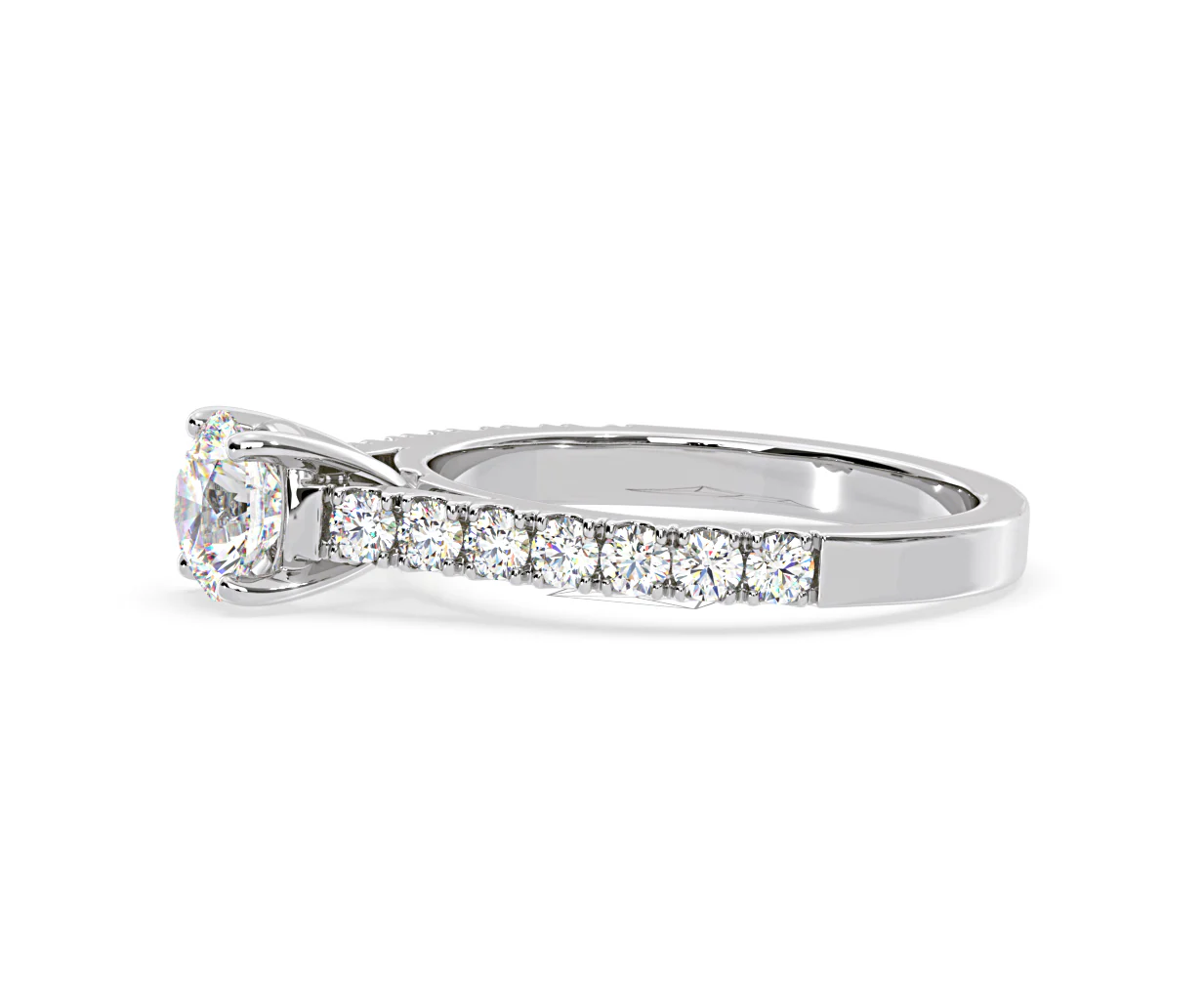 Natalia Lab Diamond Engagement Side Stone Ring 18KW Gold 2.50CT F/VS1 - Image 105