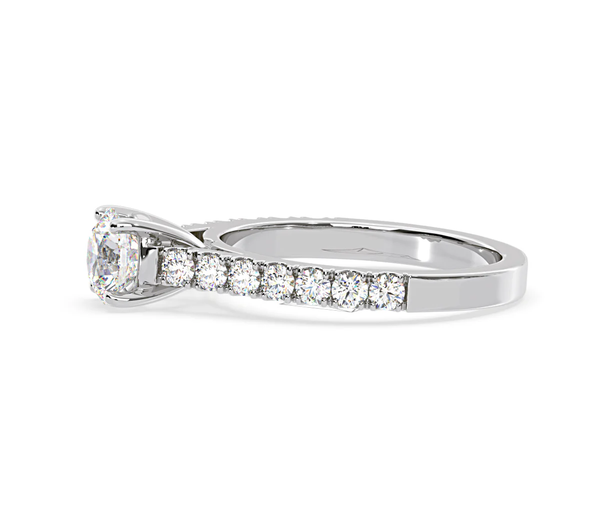 Natalia Lab Diamond Engagement Side Stone Ring 18KW Gold 2.50CT F/VS1 - Image 106