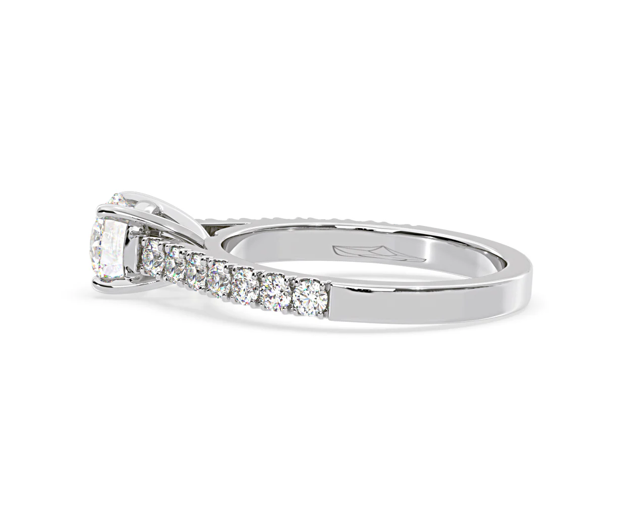 Natalia Lab Diamond Engagement Side Stone Ring 18KW Gold 2.50CT F/VS1 - Image 112