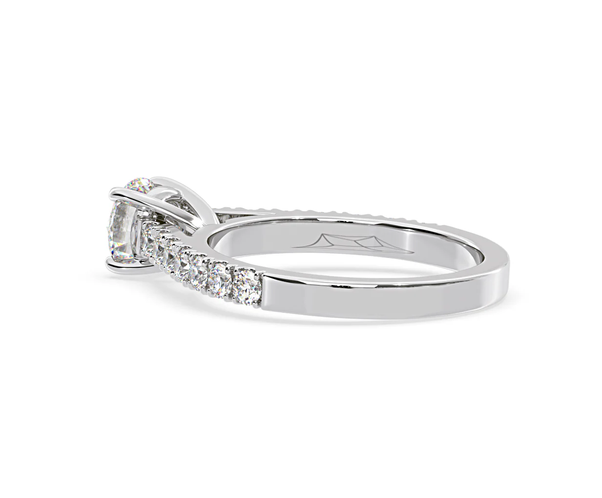 Natalia Lab Diamond Engagement Side Stone Ring 18KW Gold 2.50CT F/VS1 - Image 116