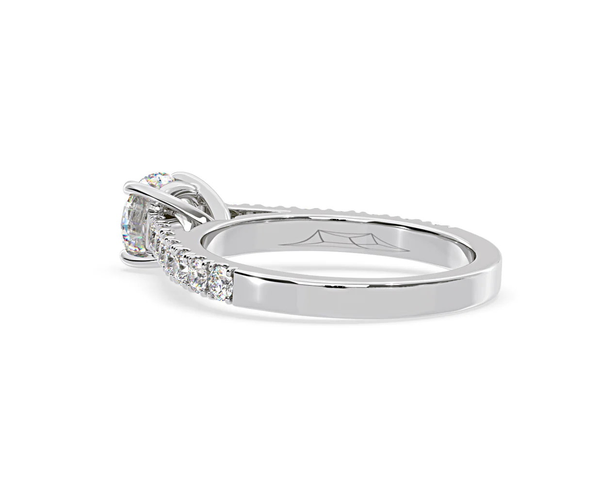 Natalia Lab Diamond Engagement Side Stone Ring 18KW Gold 2.50CT F/VS1 - Image 118