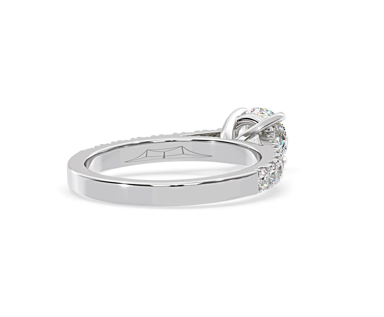 Natalia Lab Diamond Engagement Side Stone Ring 18KW Gold 2.50CT F/VS1 - Image 136