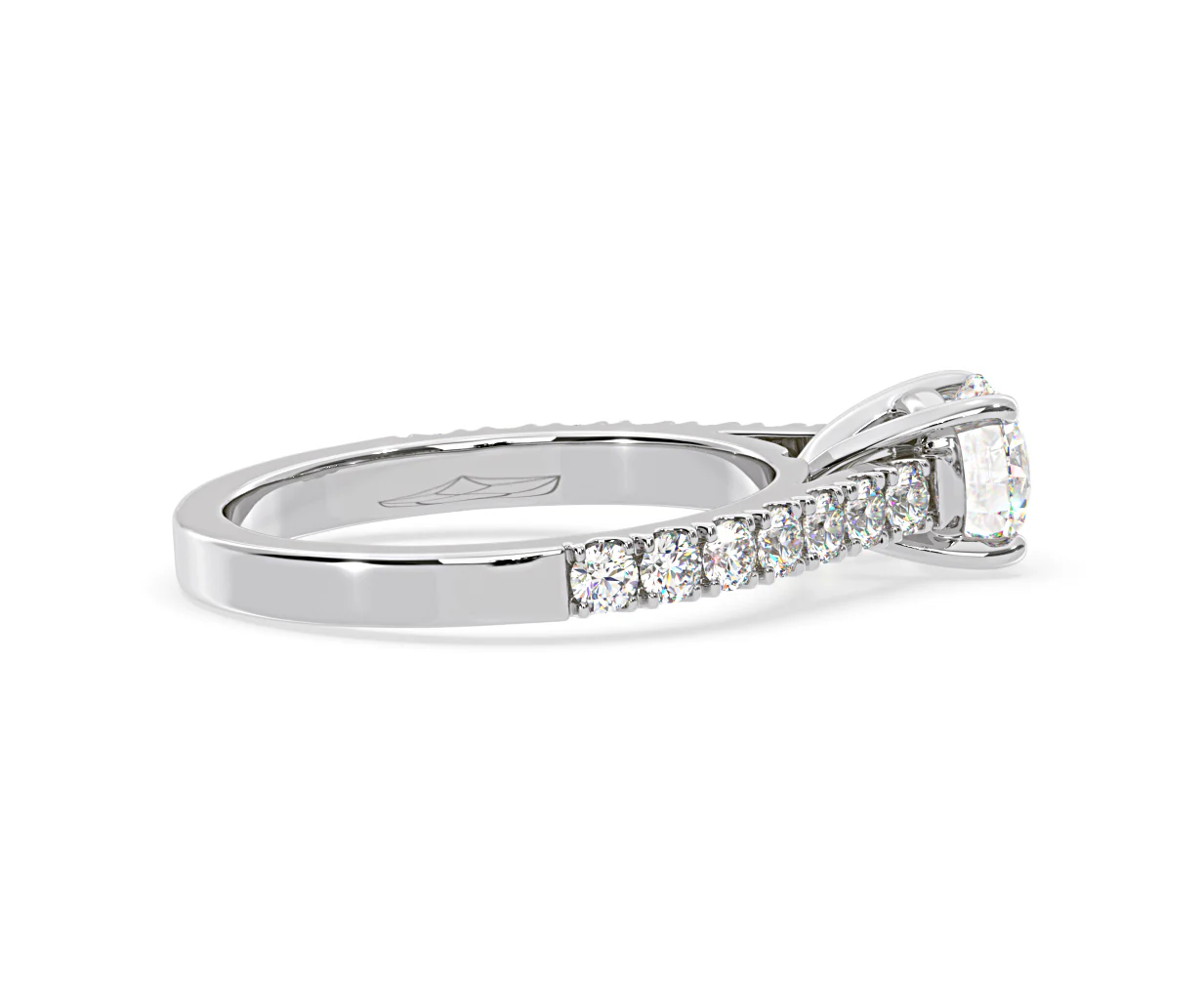 Natalia Lab Diamond Engagement Side Stone Ring 18KW Gold 2.50CT F/VS1 - Image 145