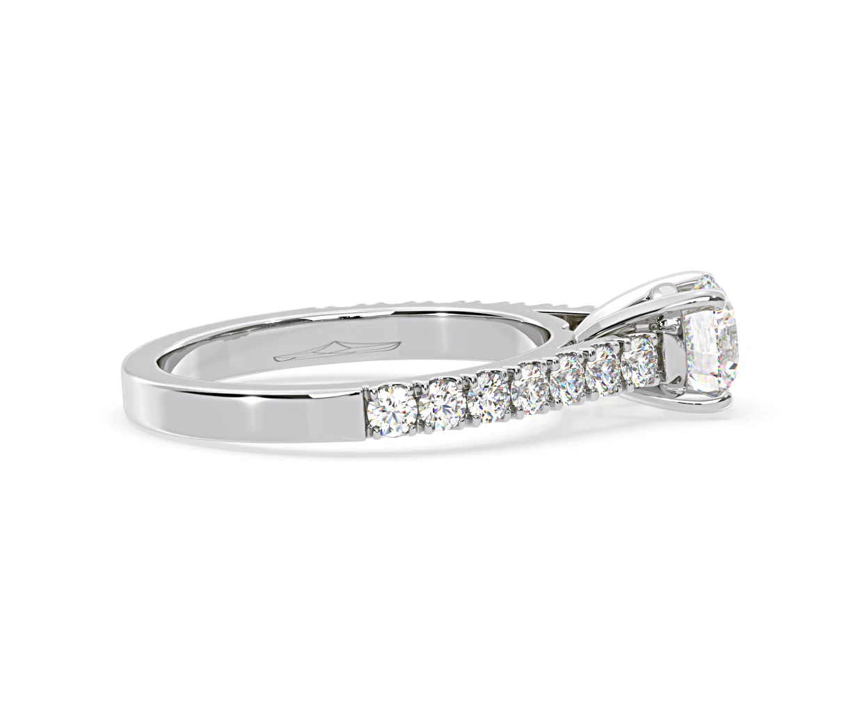 Natalia Lab Diamond Engagement Side Stone Ring 18KW Gold 2.50CT F/VS1 - Image 147