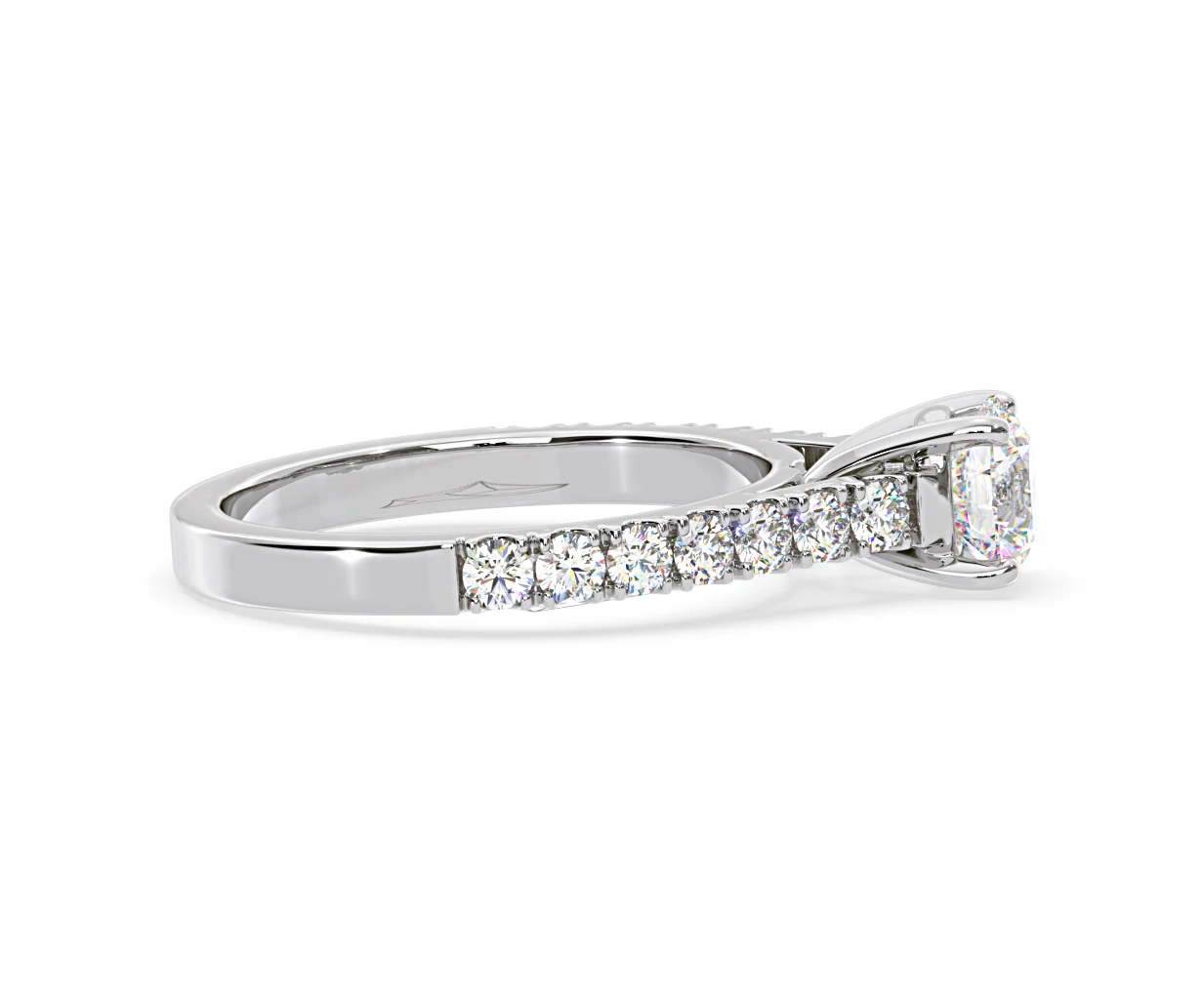 Natalia Lab Diamond Engagement Side Stone Ring 18KW Gold 2.50CT F/VS1 - Image 149