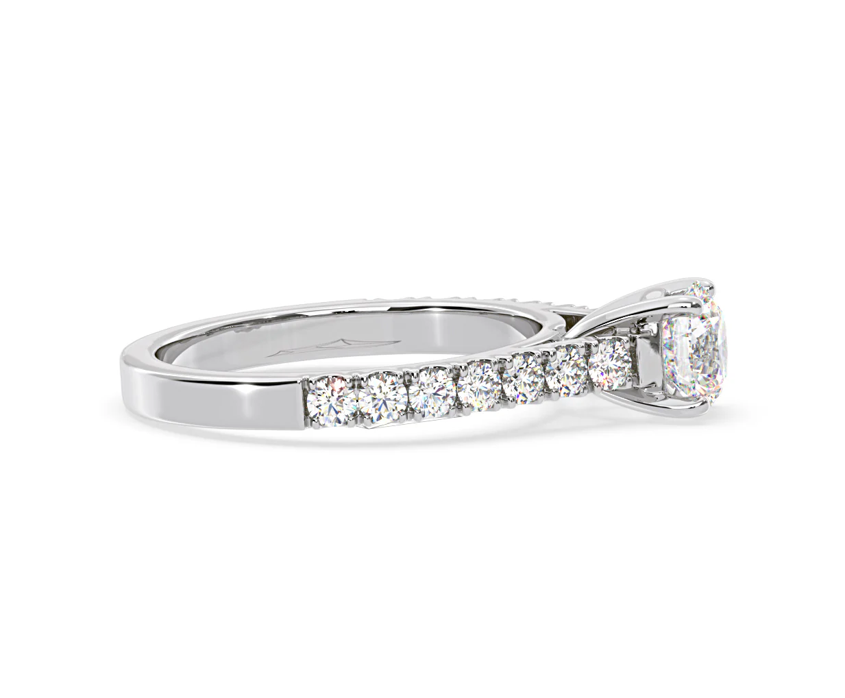 Natalia Lab Diamond Engagement Side Stone Ring 18KW Gold 2.50CT F/VS1 - Image 150