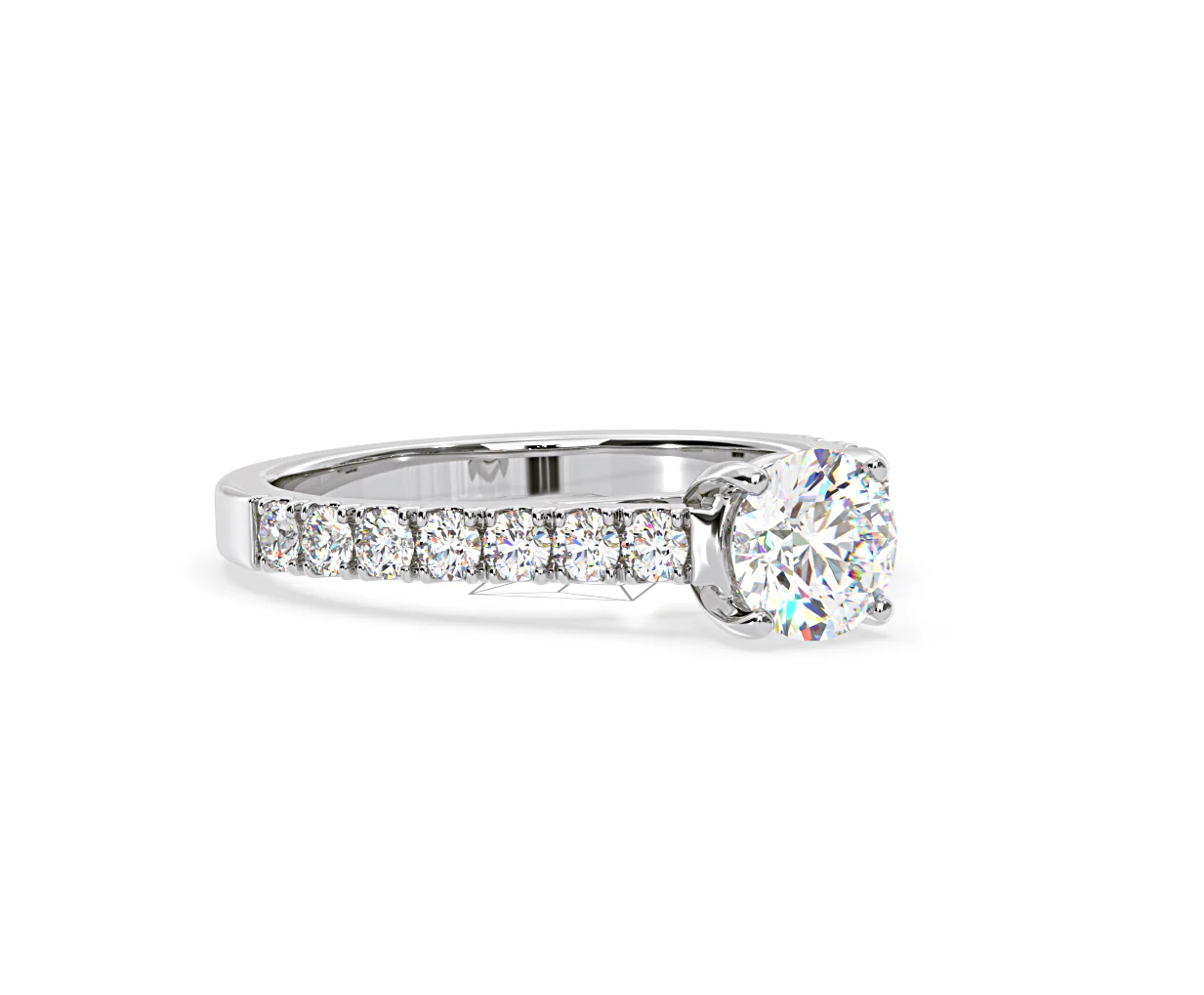 Natalia Lab Diamond Engagement Side Stone Ring 18KW Gold 2.50CT F/VS1 - Image 161