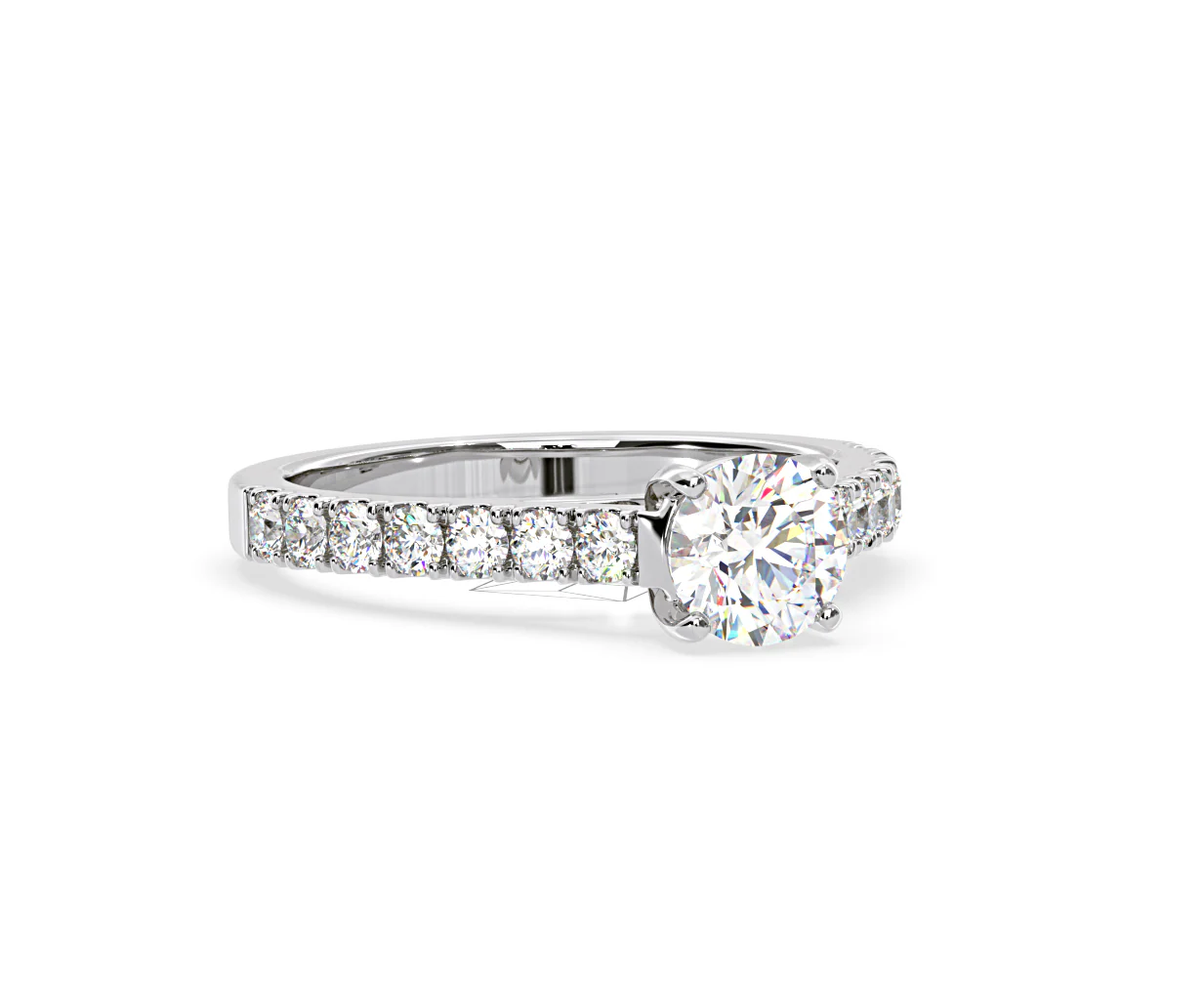 Natalia Lab Diamond Engagement Side Stone Ring 18KW Gold 2.50CT F/VS1 - Image 163